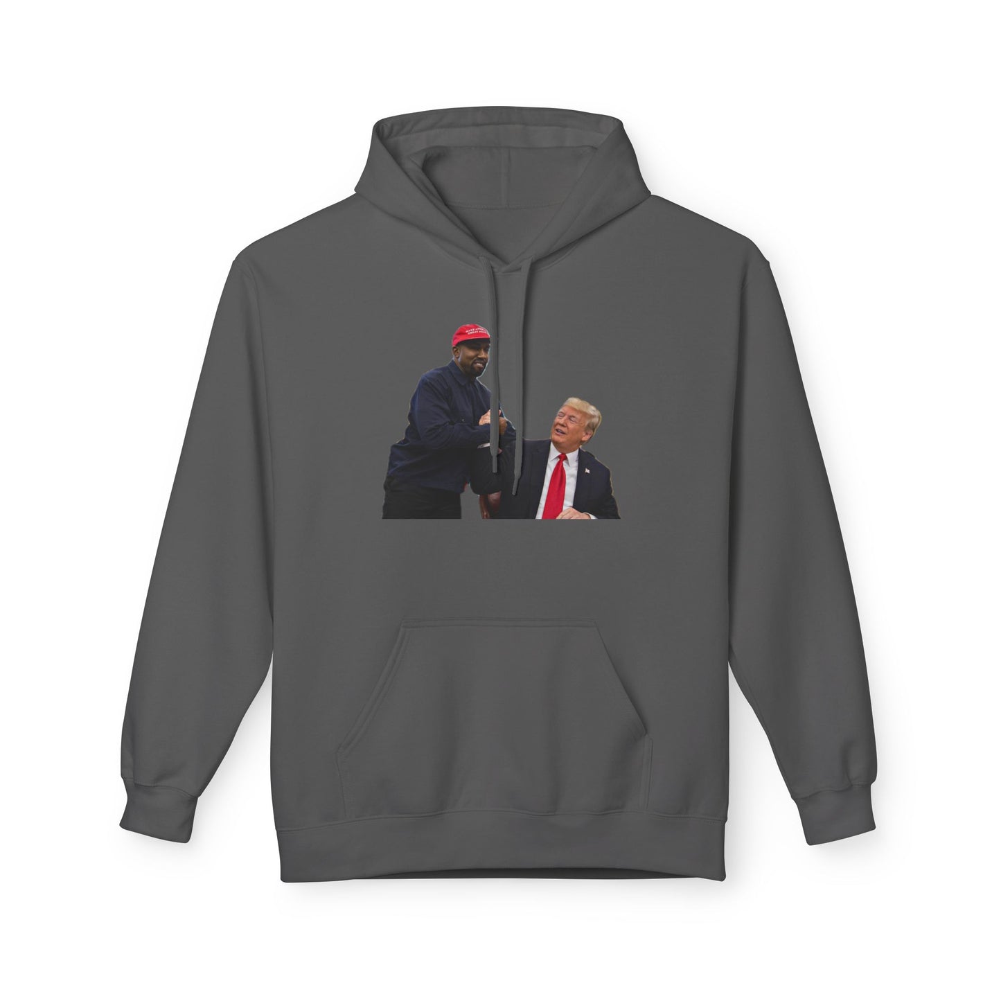 Ye & DJT Funny Political Fleece Hoodie, Unisex Softstyle Hoodie, Gift for Political Humor, Casual Wear, Election Day Apparel, Meme Clothing