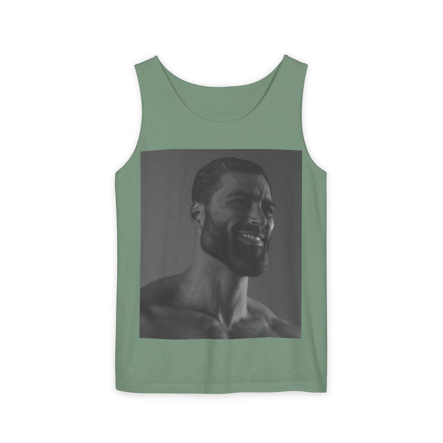 GIGA Unisex Garment-Dyed Tank Top, Summer Apparel, Funny Graphic Tee, Workout Wear, Unique Gift Idea, Casual Outfit