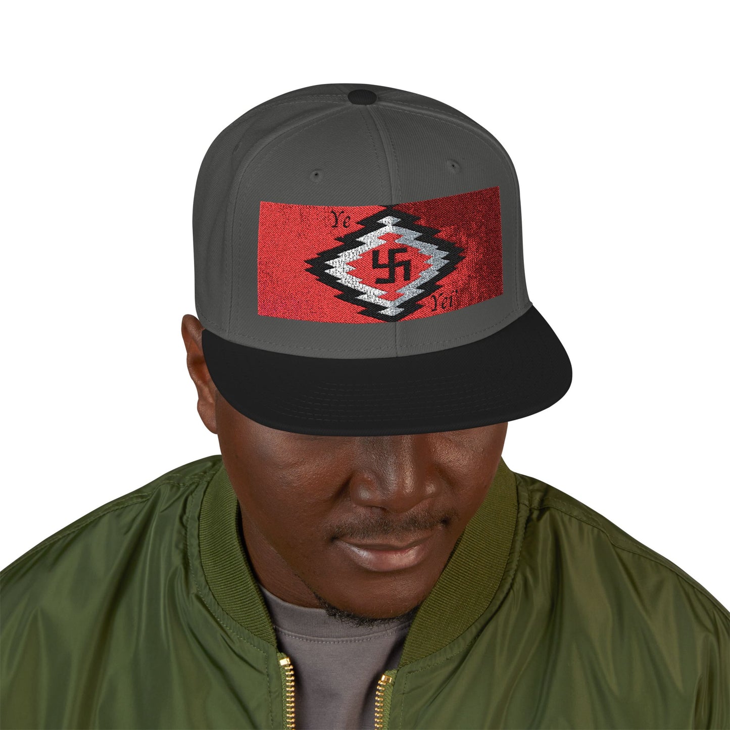 Yei Embroidered Snapback Hat | Trendy Cap for Sports Fans, Streetwear Lovers, Casual Outfits, Gifts for Him/Her, summer accessory
