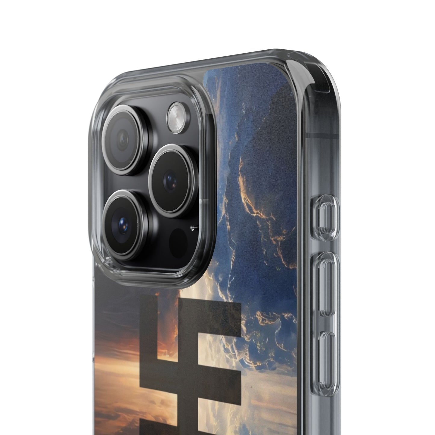 Swasticoin Nature-Themed Clear Phone Case, Unique Phone Cover with Scenic Design, Eco-Friendly Protection, Gift for Travelers, Custom Phone Accessory