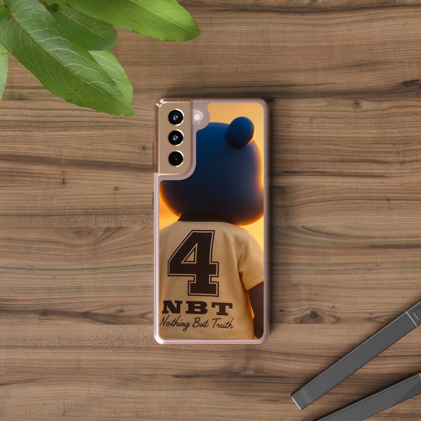 4NBT Trillion Bear Clear Phone Case, Aesthetic Phone Cover, Unique Gift for Animal Lovers, Stylish iPhone Accessory, Perfect for Birthdays