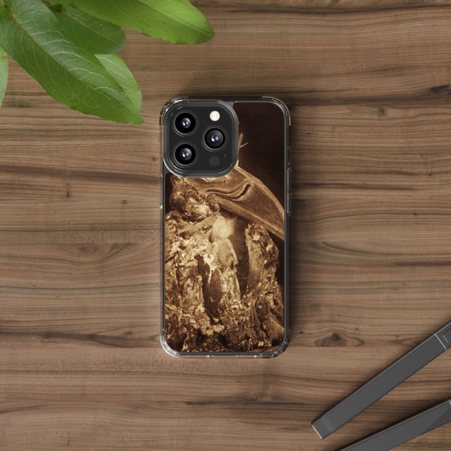 Yei Vintage Bird Design Clear Phone Case, Artistic Phone Accessories, Unique Gift for Nature Lovers, Eco-Friendly Tech Case, Stylish Protection