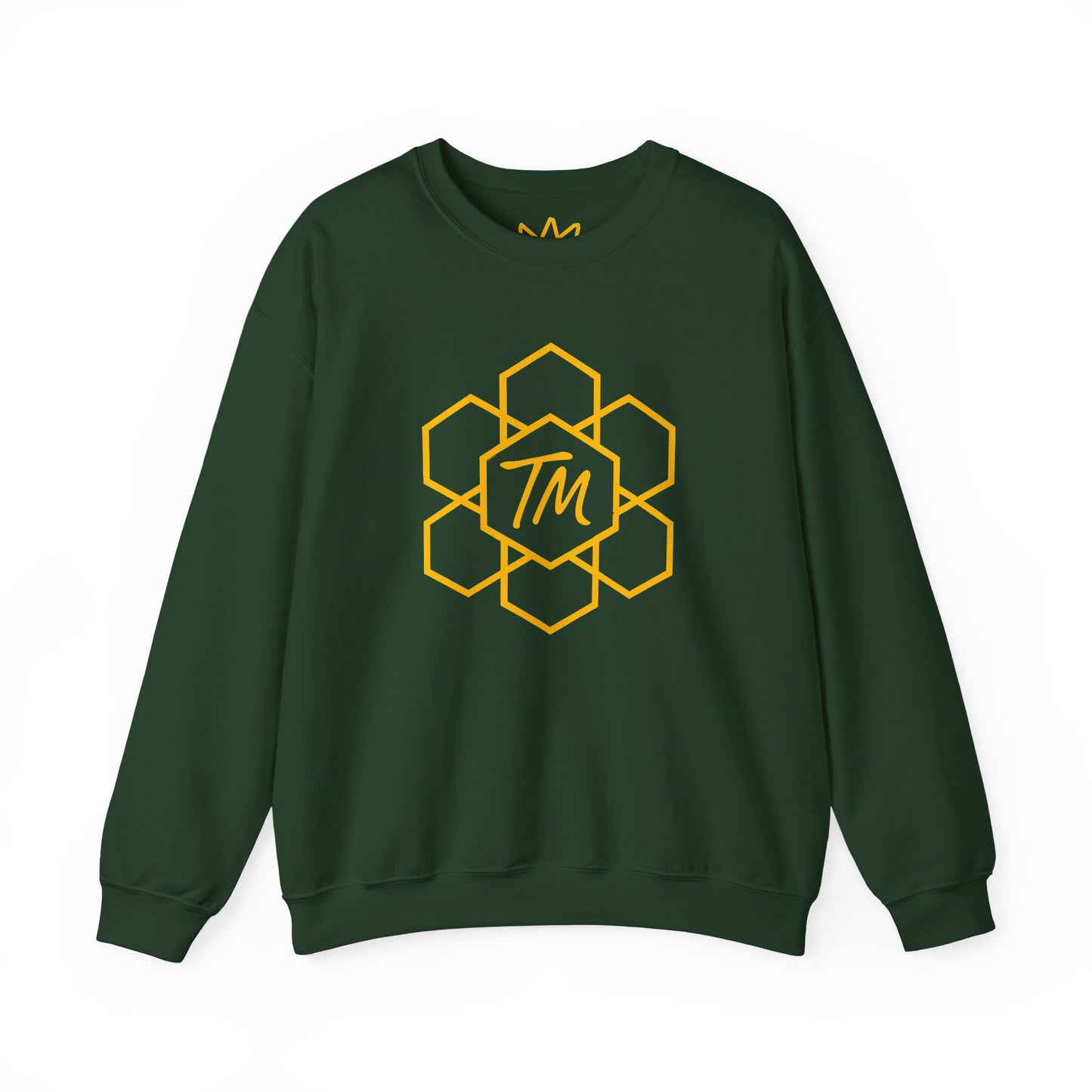 Trench Merch Stylish Honeycomb Crewneck Sweatshirt, Cozy Unisex Sweatshirt, Casual Fall Apparel, Gift for Honey Lovers, Trendy Weekend Wear