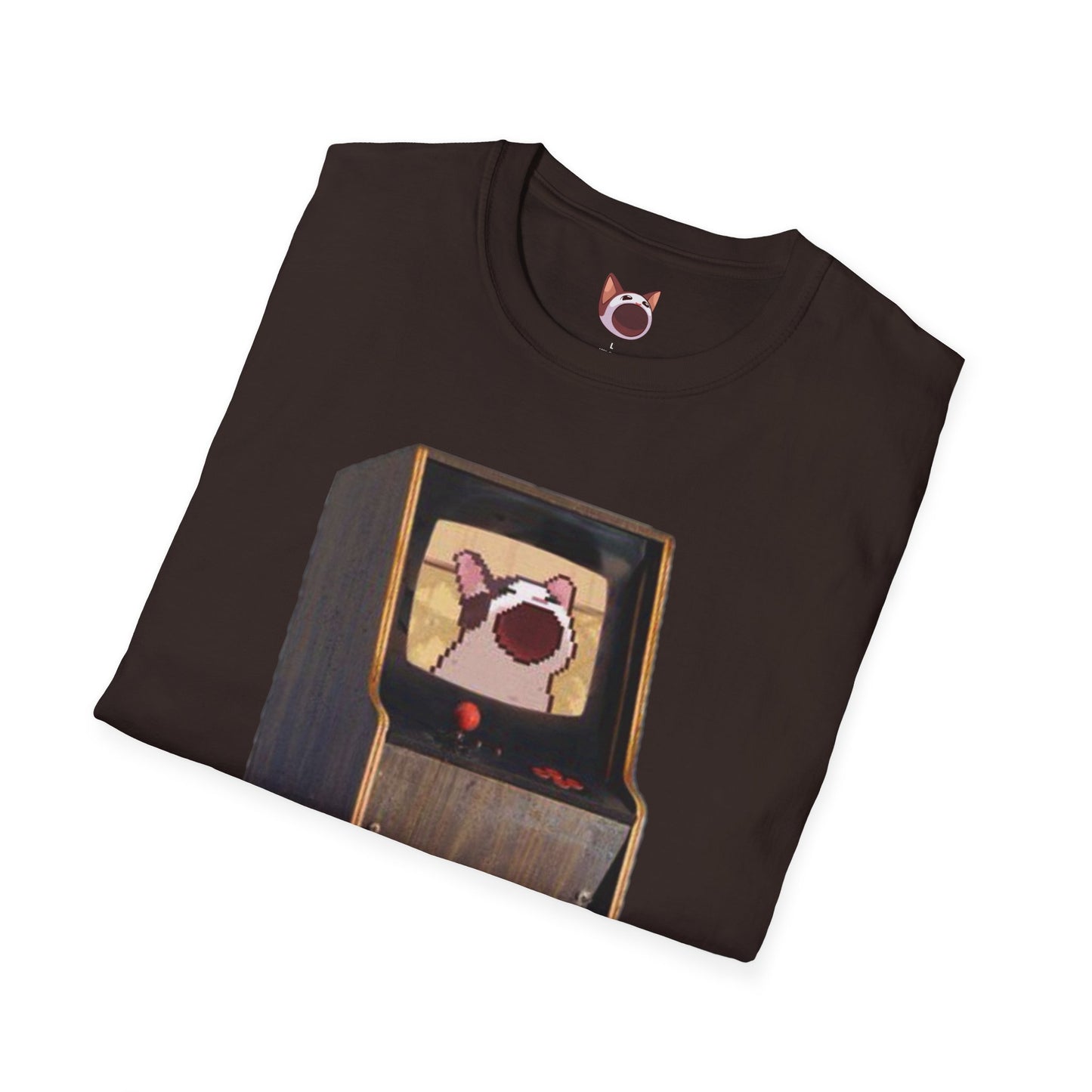 POPCAT Retro Arcade Unisex T-Shirt, Gamer Tee, Vintage Gaming Shirt, Gift for Gamers, Casual Wear