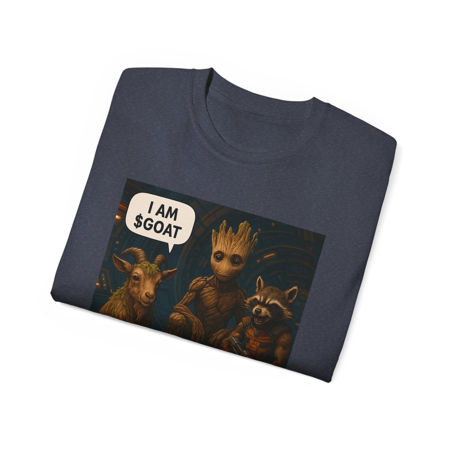 Goat Graphic Tee for Fans of Humor, Perfect Gift for Birthdays, Casual Wear, Geeky Apparel, I AM GOAT Theme