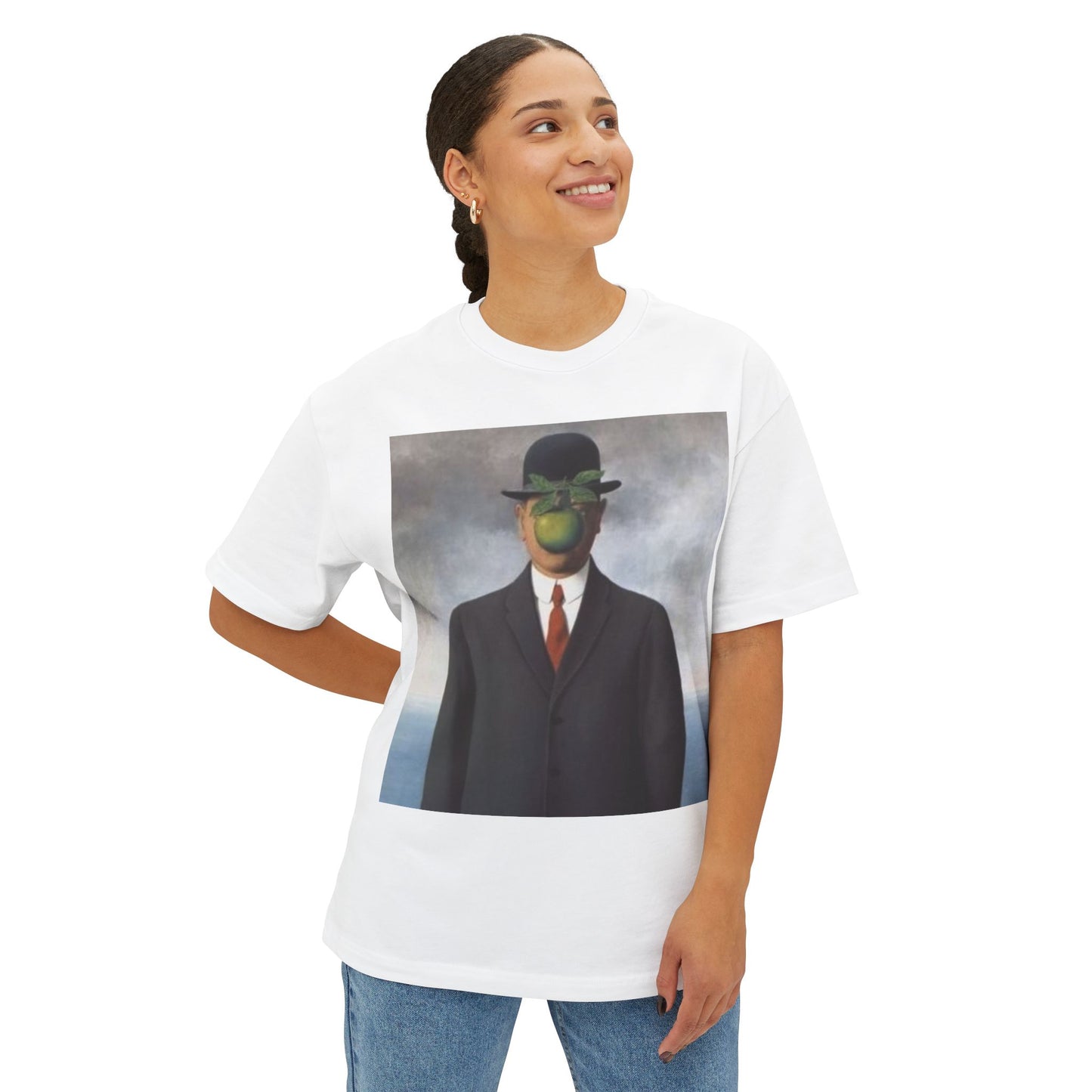 @ye Artistic Unisex Oversized Boxy Tee, Unique Graphic Tee, Trendy Streetwear, Casual Wear, Gifts for Art Lovers