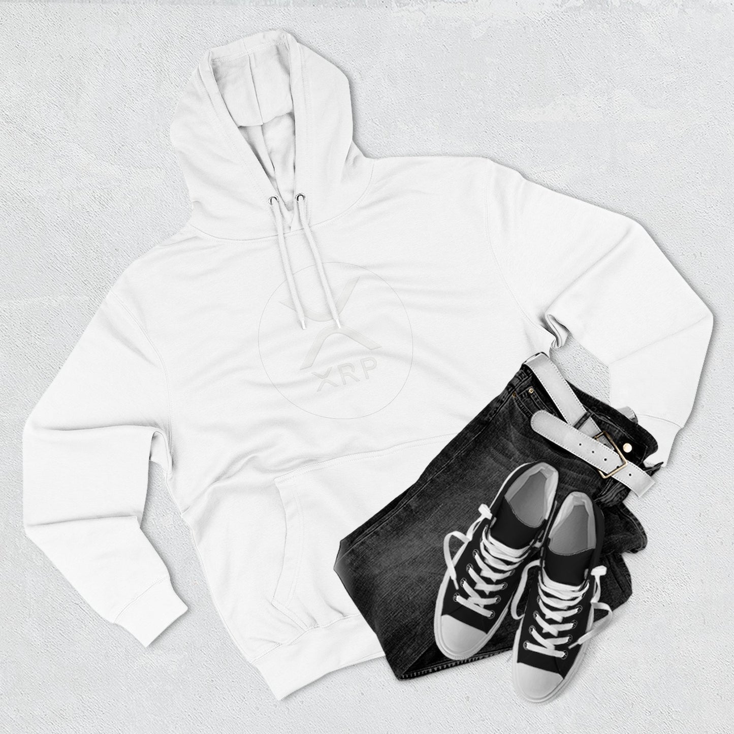 XRP Cozy Three-Panel Fleece Hoodie for Relaxed Casual Style, Perfect for Lounging, Gifting, Everyday Wear, and Cozy Nights