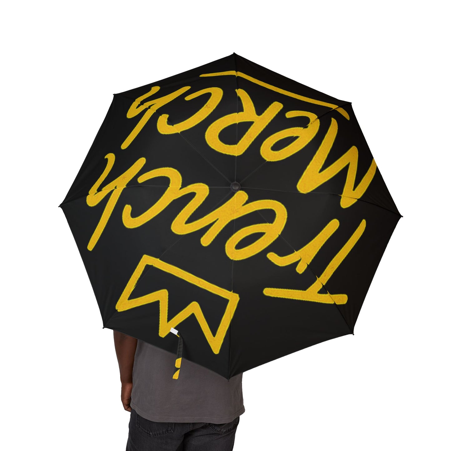 Trench Merch Stylish Foldable Umbrella | Keep Dry in Style, Chic Rain Gear, Travel Umbrella, Great Gift for Weather Lovers, Unique Design