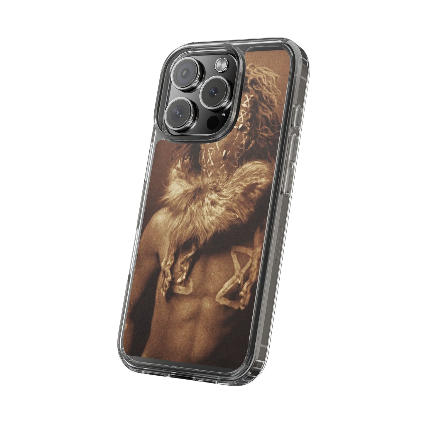 Yei Artistic Clear Phone Case for Unique Expression, Phone Accessories, Nature Lovers, Boho Style, Gift for Him/Her
