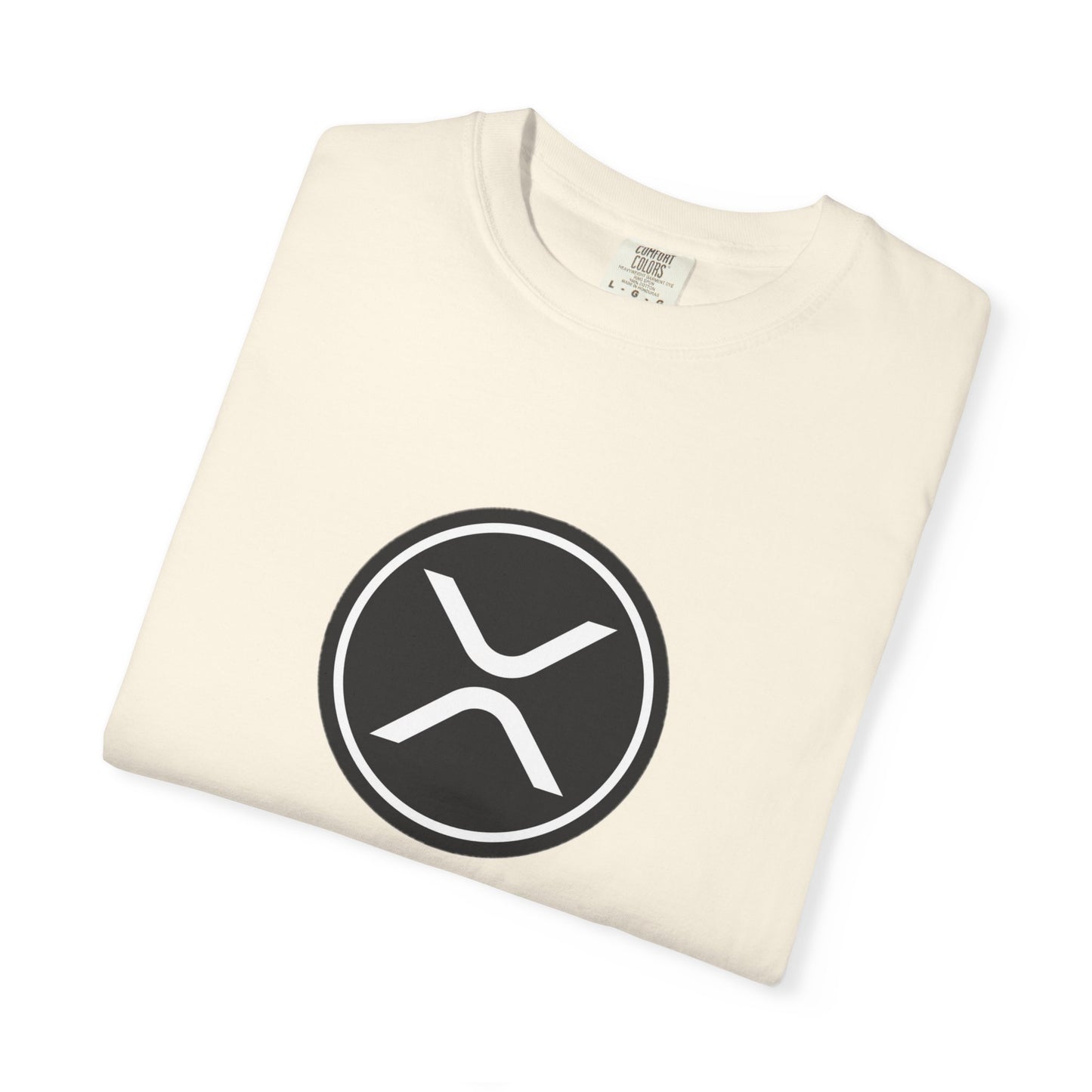 XRP Unisex Garment-Dyed T-Shirt with Minimalist Logo, Stylish Casual Wear, Perfect for Gifts, Everyday Comfort, Cool Streetwear