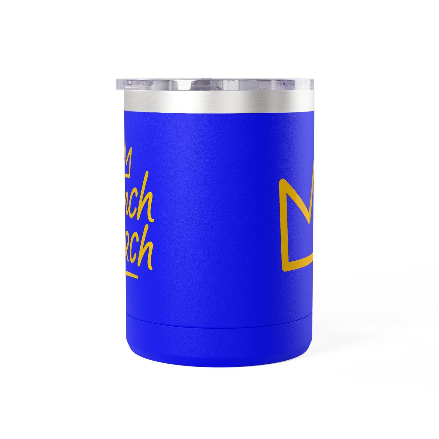 Trench Merch Crown Coffee Mug Tumbler, Perfect for Beach Lovers, Gifts for Friends, Summer Getaways, Adventure Travel, Crown Design