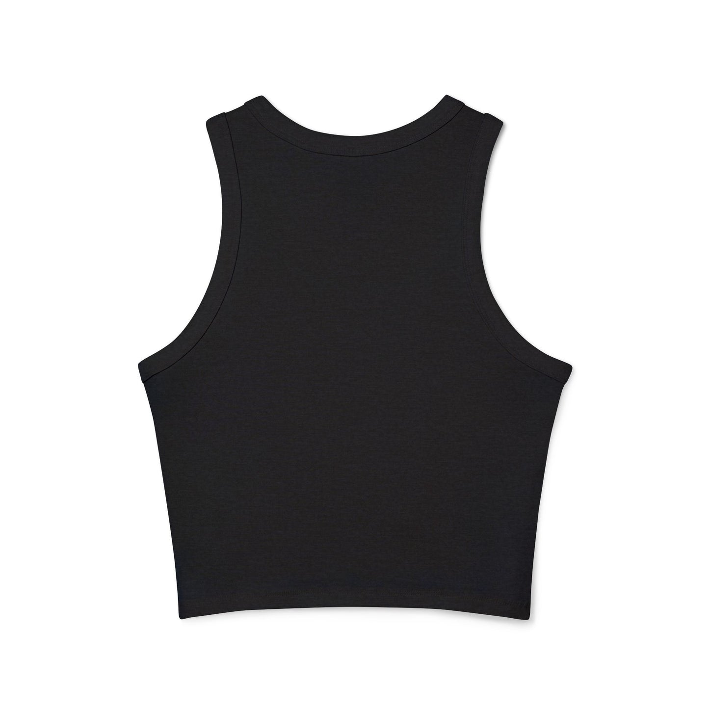 Goat Women's Micro Rib Racer Tank Top with Custom Graphic, Casual Layering Piece, Perfect for Summer, Beach Trips, Festivals, Workout Wear