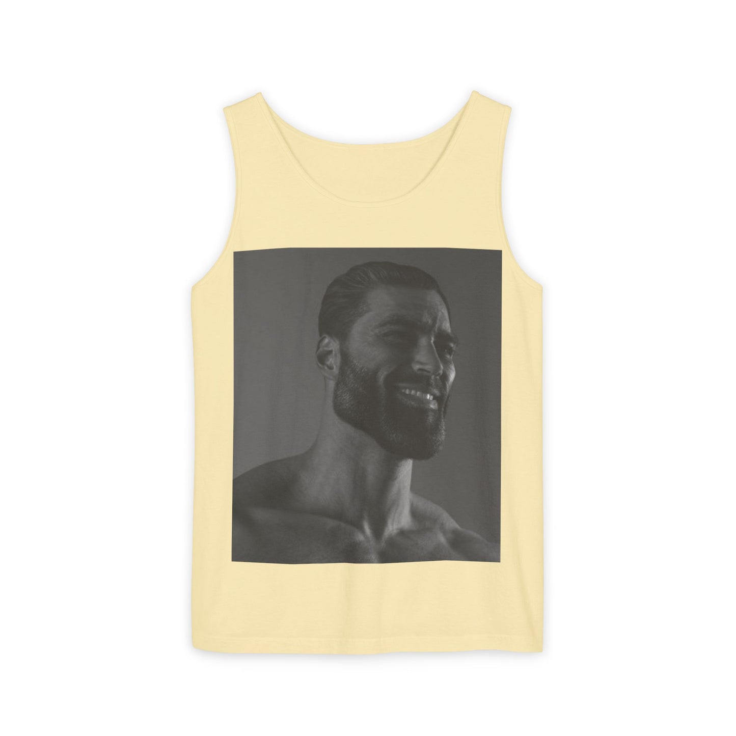 GIGA Unisex Garment-Dyed Tank Top, Summer Apparel, Funny Graphic Tee, Workout Wear, Unique Gift Idea, Casual Outfit