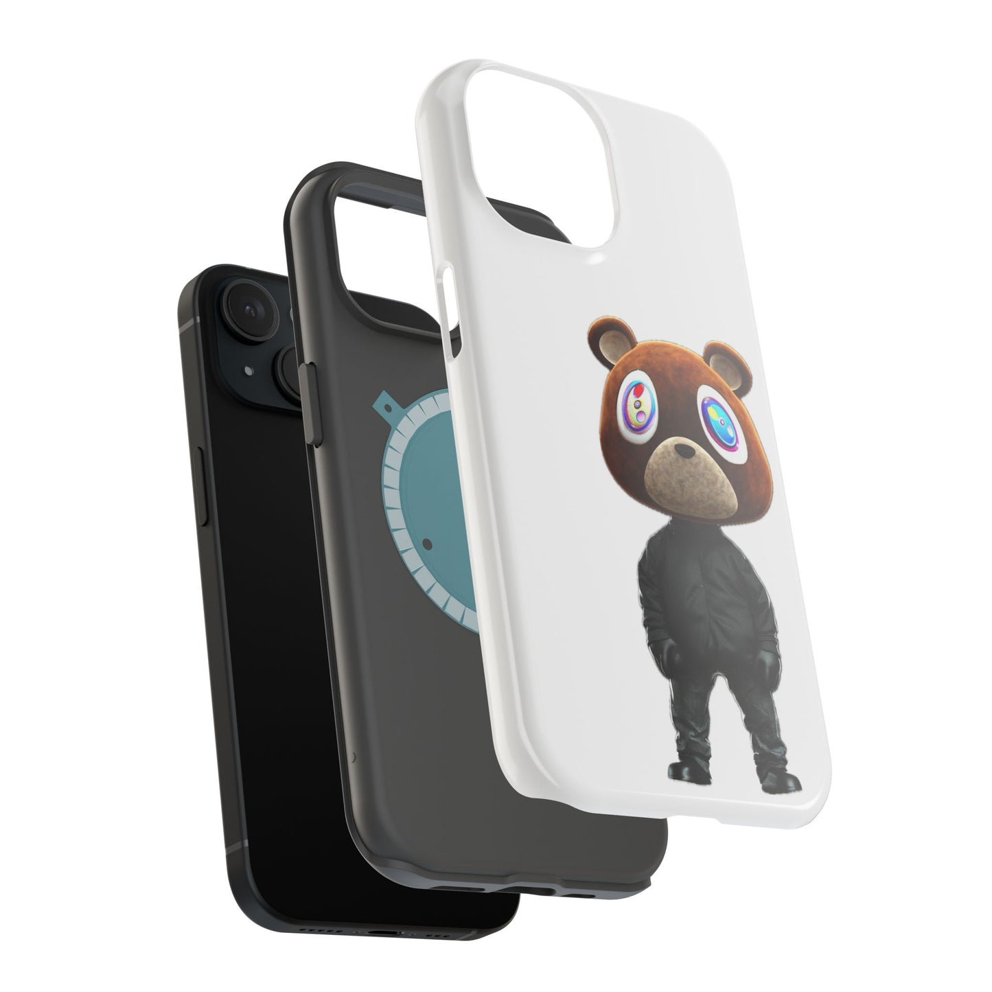 Ye Bear Character Magnetic Phone Cases, Fun Gift, Unique Phone Accessory, Trendy Tech, Personalized Style, Everyday Use