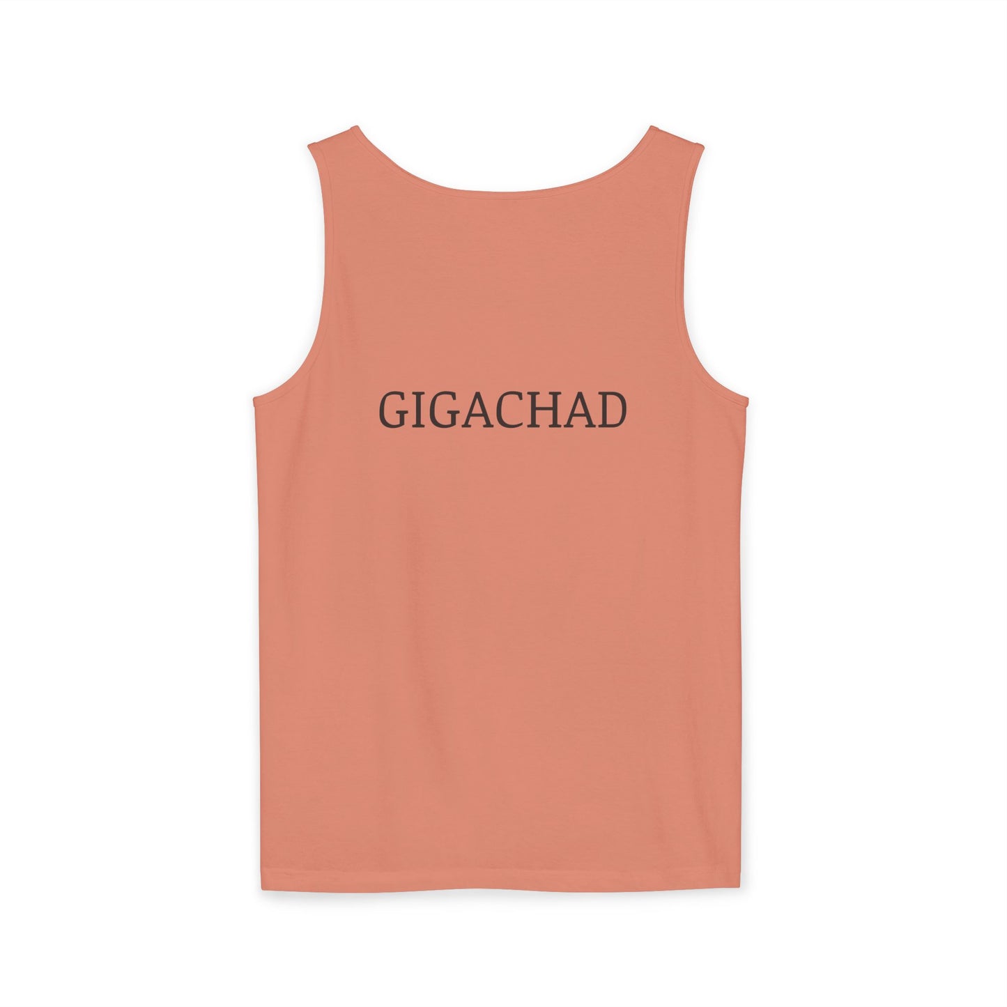 GIGA Unisex Garment-Dyed Tank Top, Summer Apparel, Funny Graphic Tee, Workout Wear, Unique Gift Idea, Casual Outfit