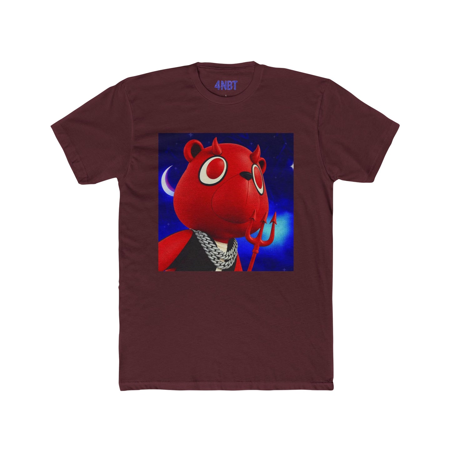 4NBT Red Bear Graphic Tee - Fun Unisex Cotton Crew Tee, Casual Wear, Gamer Shirt, Unique Gift, Streetwear Style