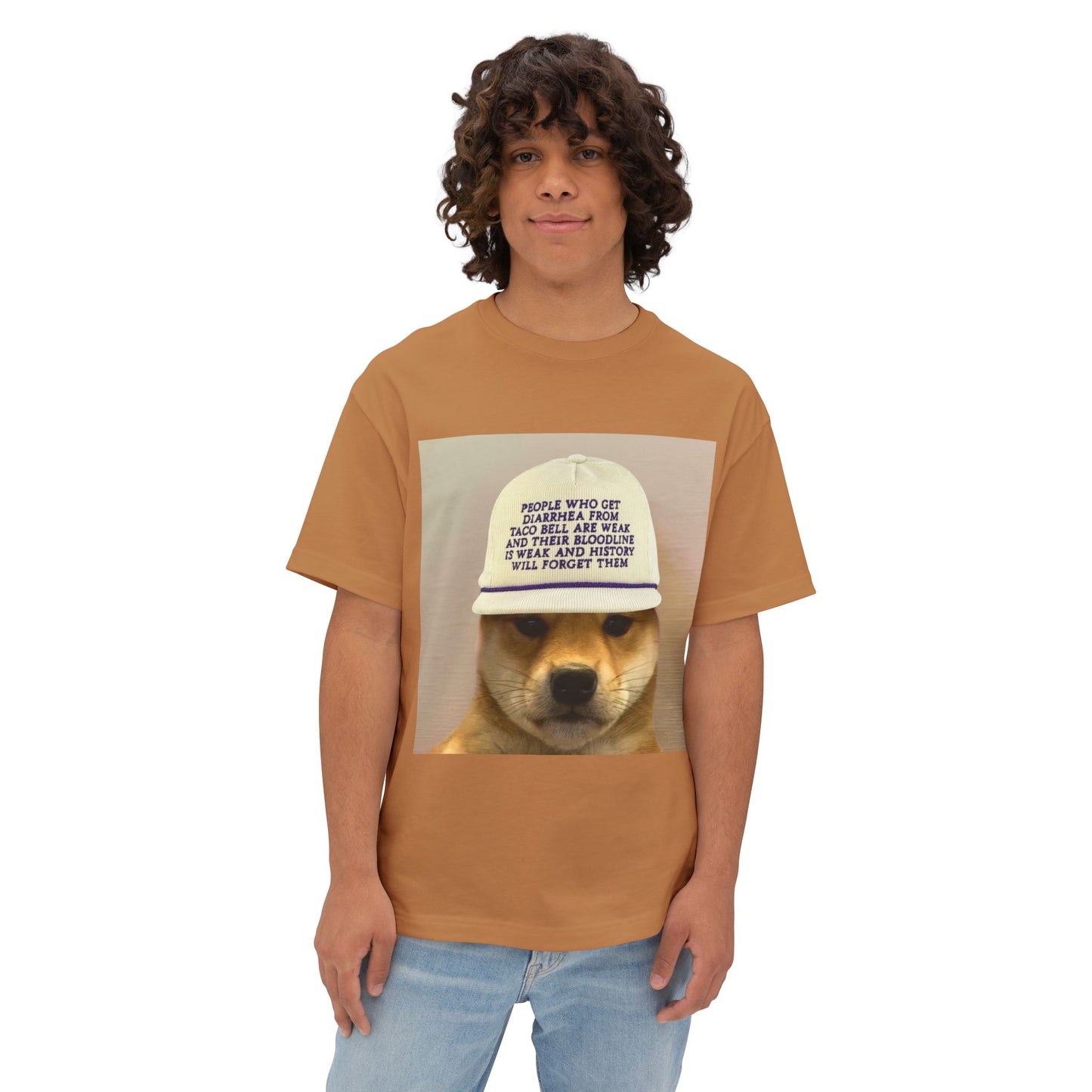 WIF Humorous Dog-Themed Oversized Tee, Casual Graphic Shirt, Gift for Pet Lovers, Funny T-Shirt, Unisex Boxy Tee