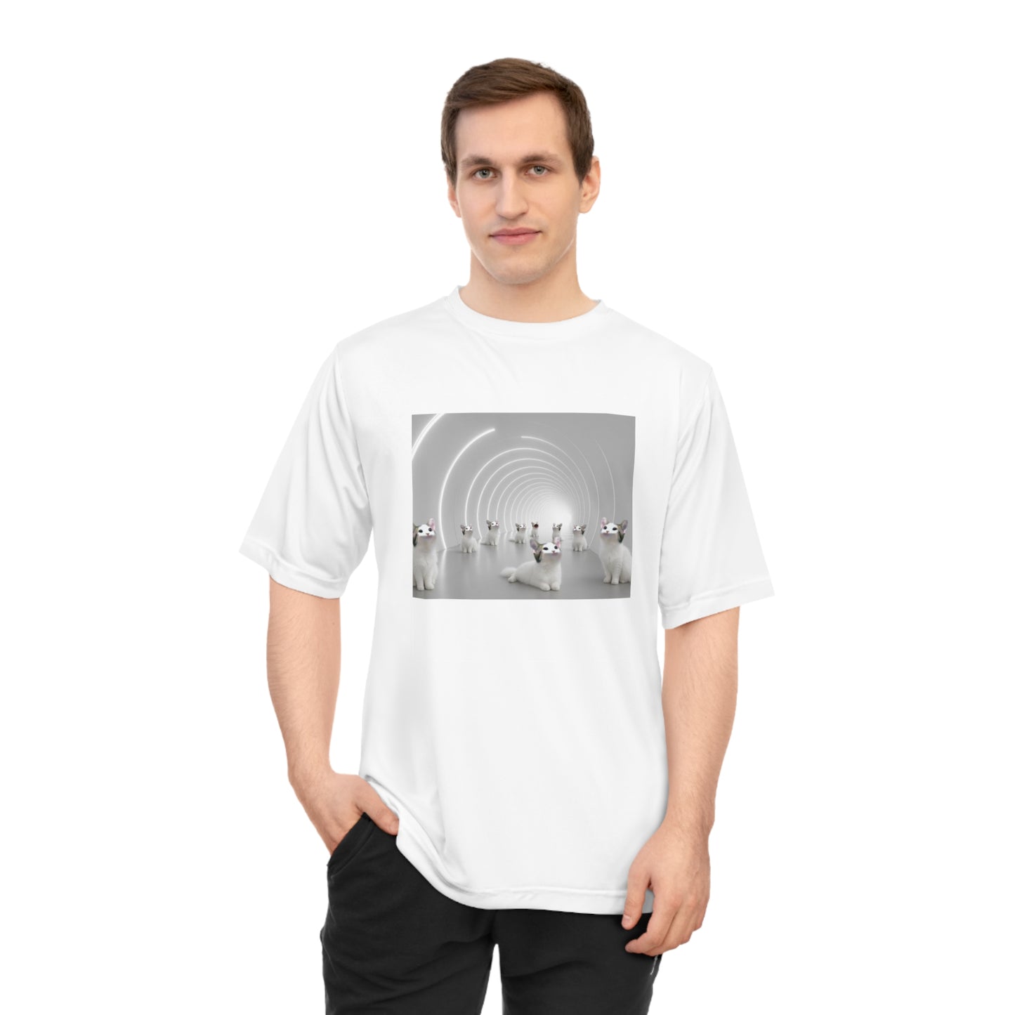 POPCAT Unisex Performance T-shirt with Unique Design, Fitness Apparel, Casual Wear, Gift for Him/Her, Sports Tee, Activewear