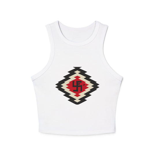 Yei Stylish Women's Crop Tank Top with Aztec Design - Summer Essential, Casual Wear, Beach Outfit, Festival Top, Layering Piece