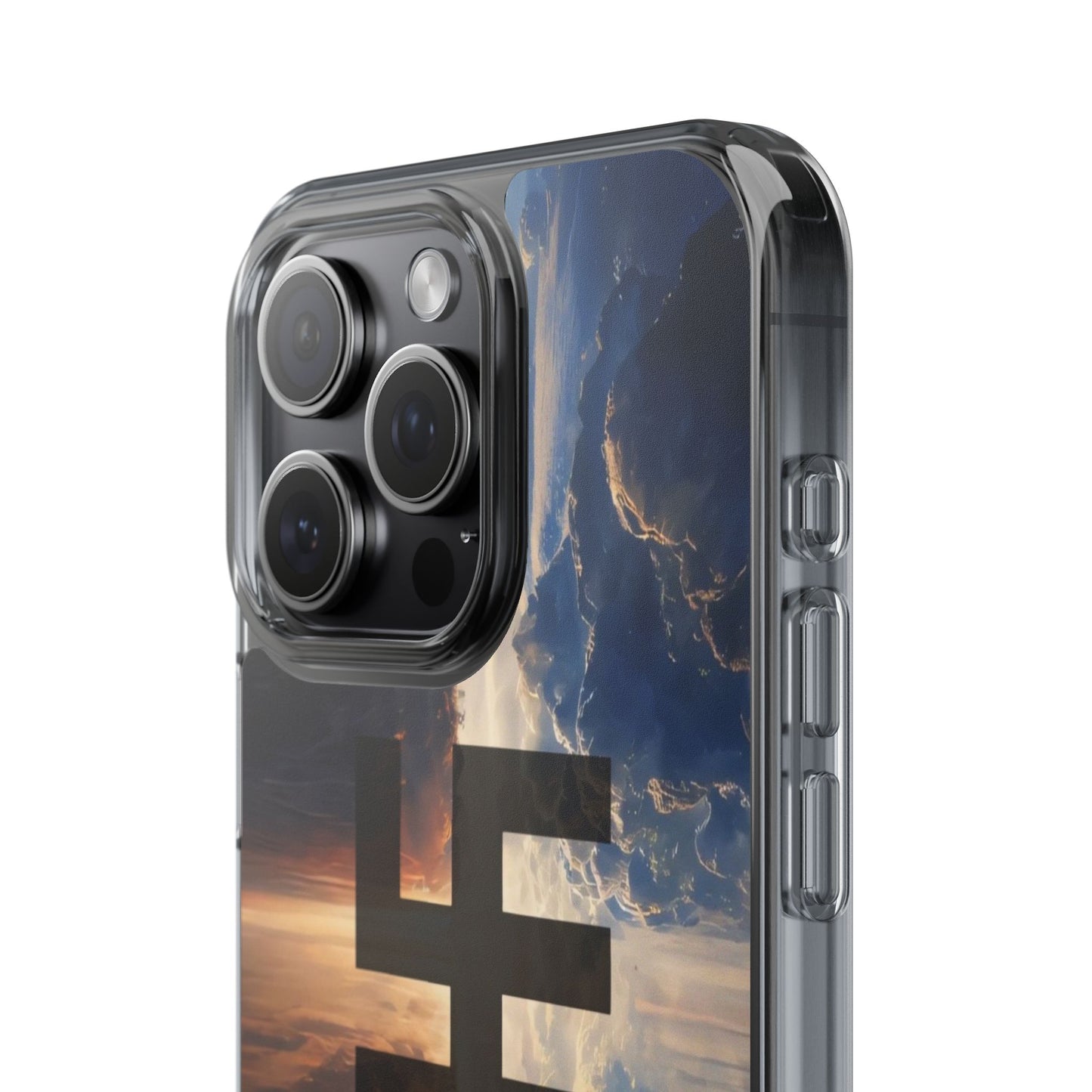 Swasticoin Nature-Themed Clear Phone Case, Unique Phone Cover with Scenic Design, Eco-Friendly Protection, Gift for Travelers, Custom Phone Accessory