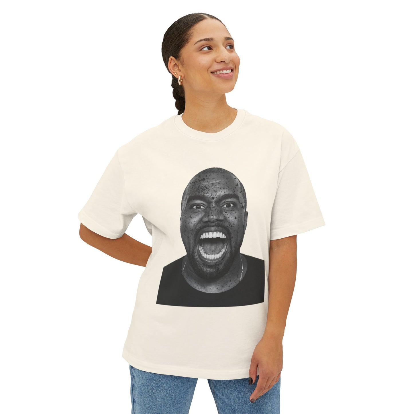 Ye Bold Expression Unisex Oversized Tee - Graphic T-Shirt for Music Lovers, Streetwear, Gift Idea, Casual Wear, Urban Style
