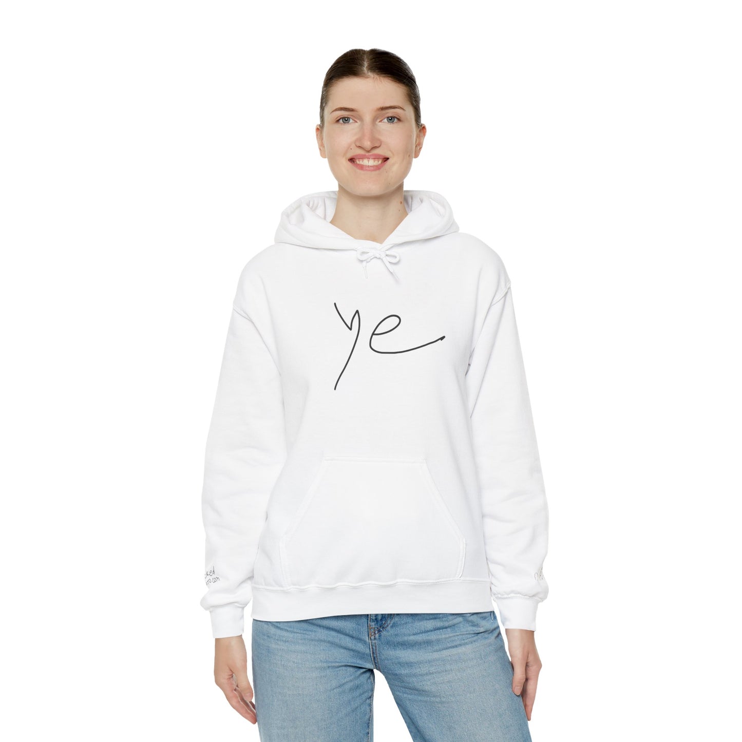 Ye 7BN Minimalist Unisex Hooded Sweatshirt, Casual Streetwear, Gift for Fans, Cozy Layering, Everyday Style, Unique Graphic Hoodie