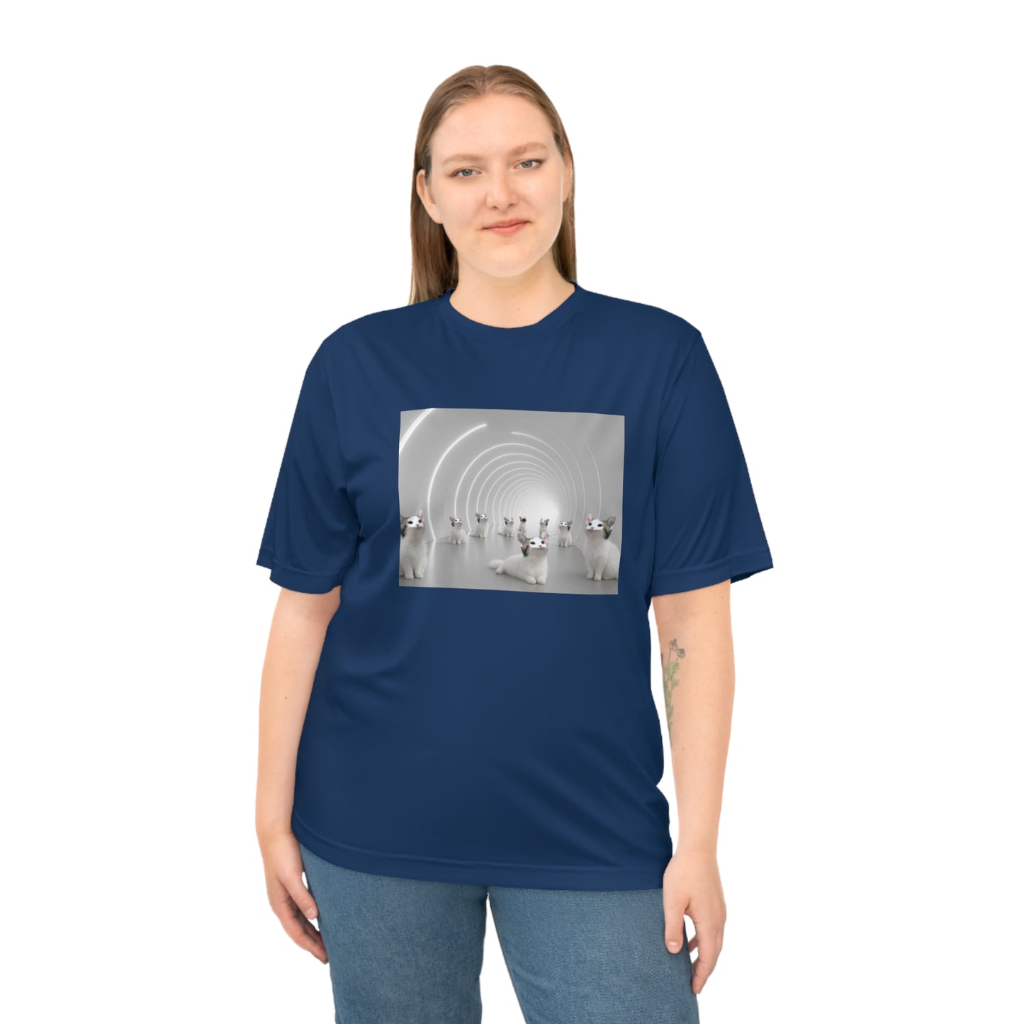 POPCAT Unisex Performance T-shirt with Unique Design, Fitness Apparel, Casual Wear, Gift for Him/Her, Sports Tee, Activewear