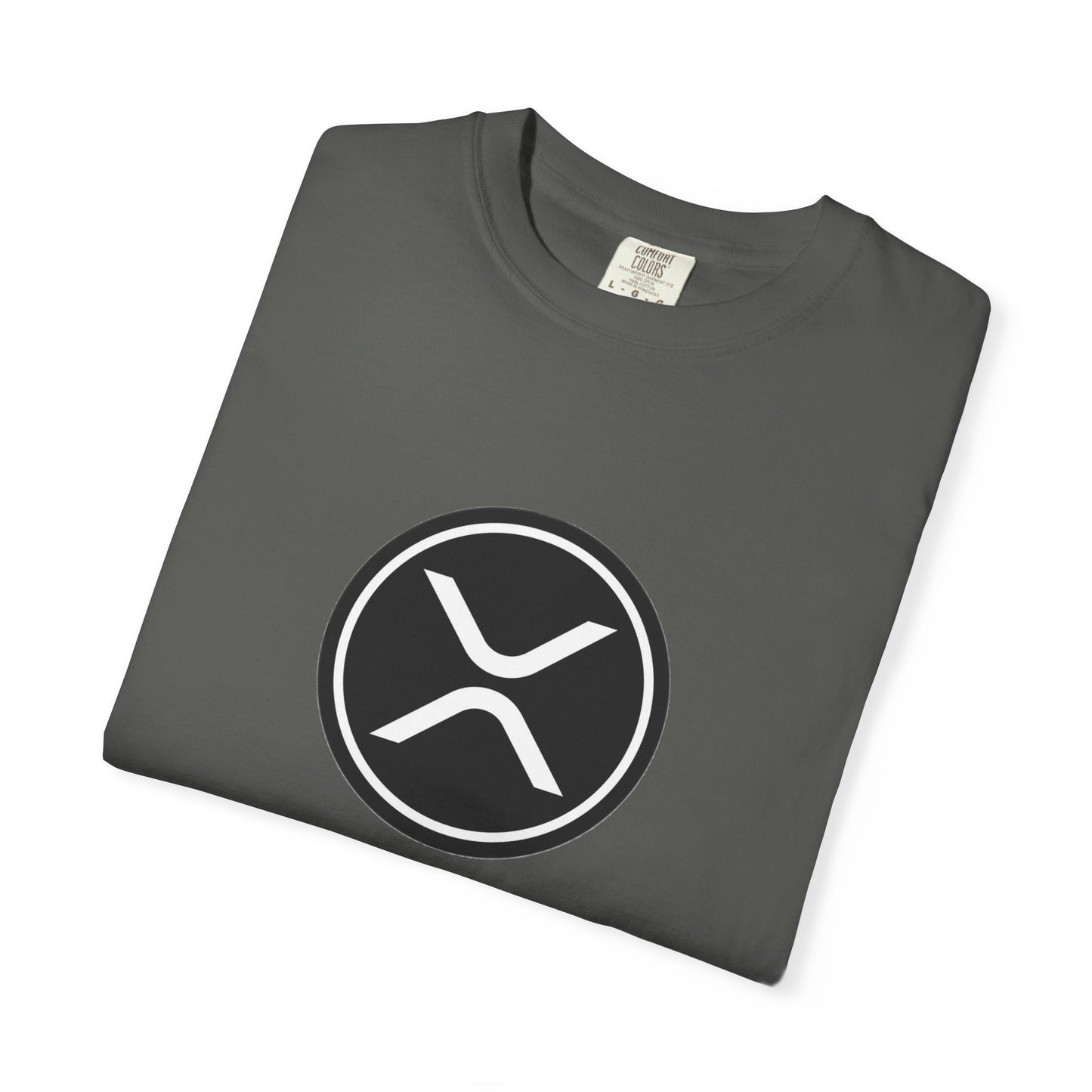 XRP Unisex Garment-Dyed T-Shirt with Minimalist Logo, Stylish Casual Wear, Perfect for Gifts, Everyday Comfort, Cool Streetwear