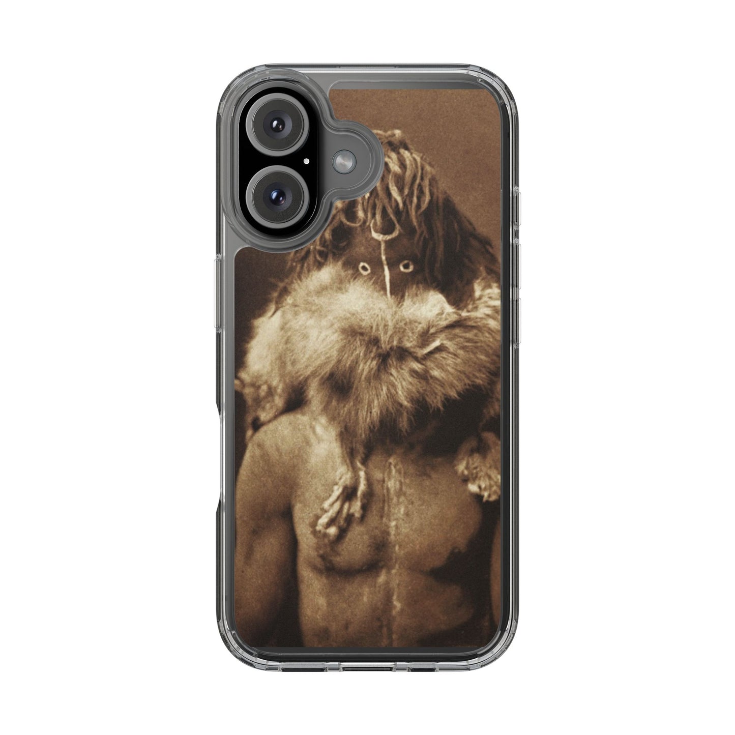 Yei Vintage Art Phone Case, Clear Case, Unique Gift for Art Lovers, Bohemian Style, Customizable Phone Cover, Trendy Accessories