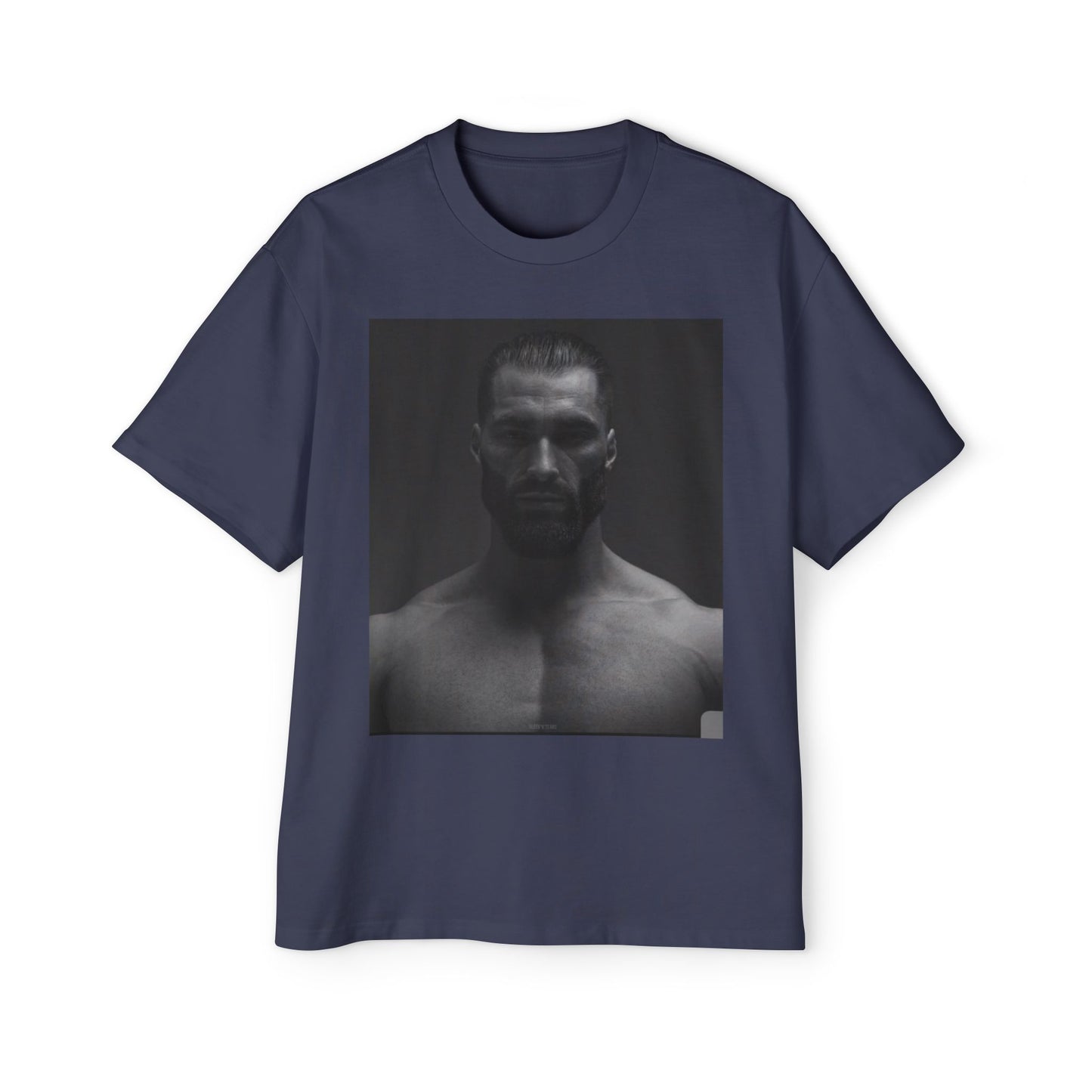 GIGA Stylish Men's Oversized Tee for Comfort Lovers, Casual Wear, Street Style, Gift for Him, Trendy Tee with Gigachad Design