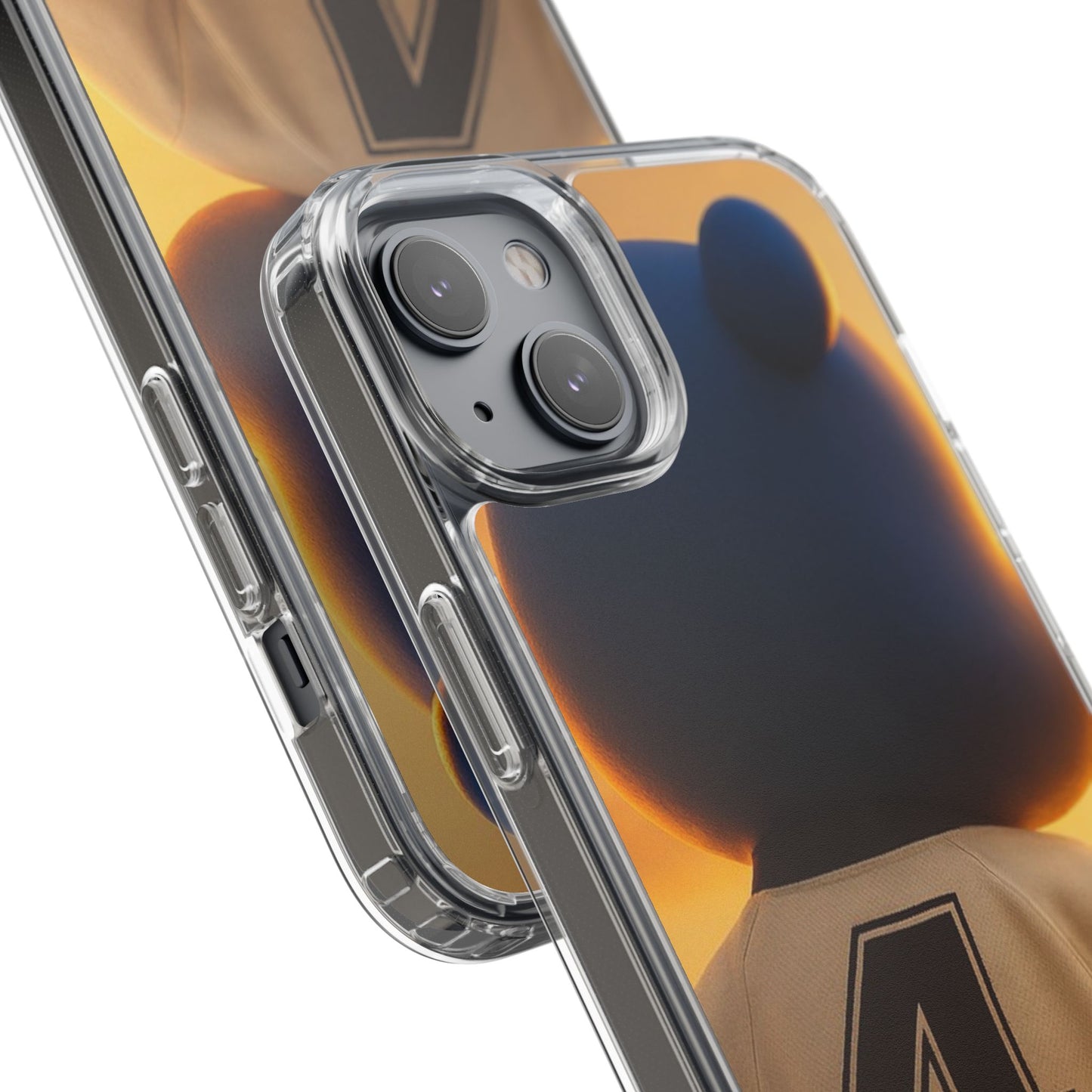 4NBT Trillion Bear Clear Phone Case, Aesthetic Phone Cover, Unique Gift for Animal Lovers, Stylish iPhone Accessory, Perfect for Birthdays