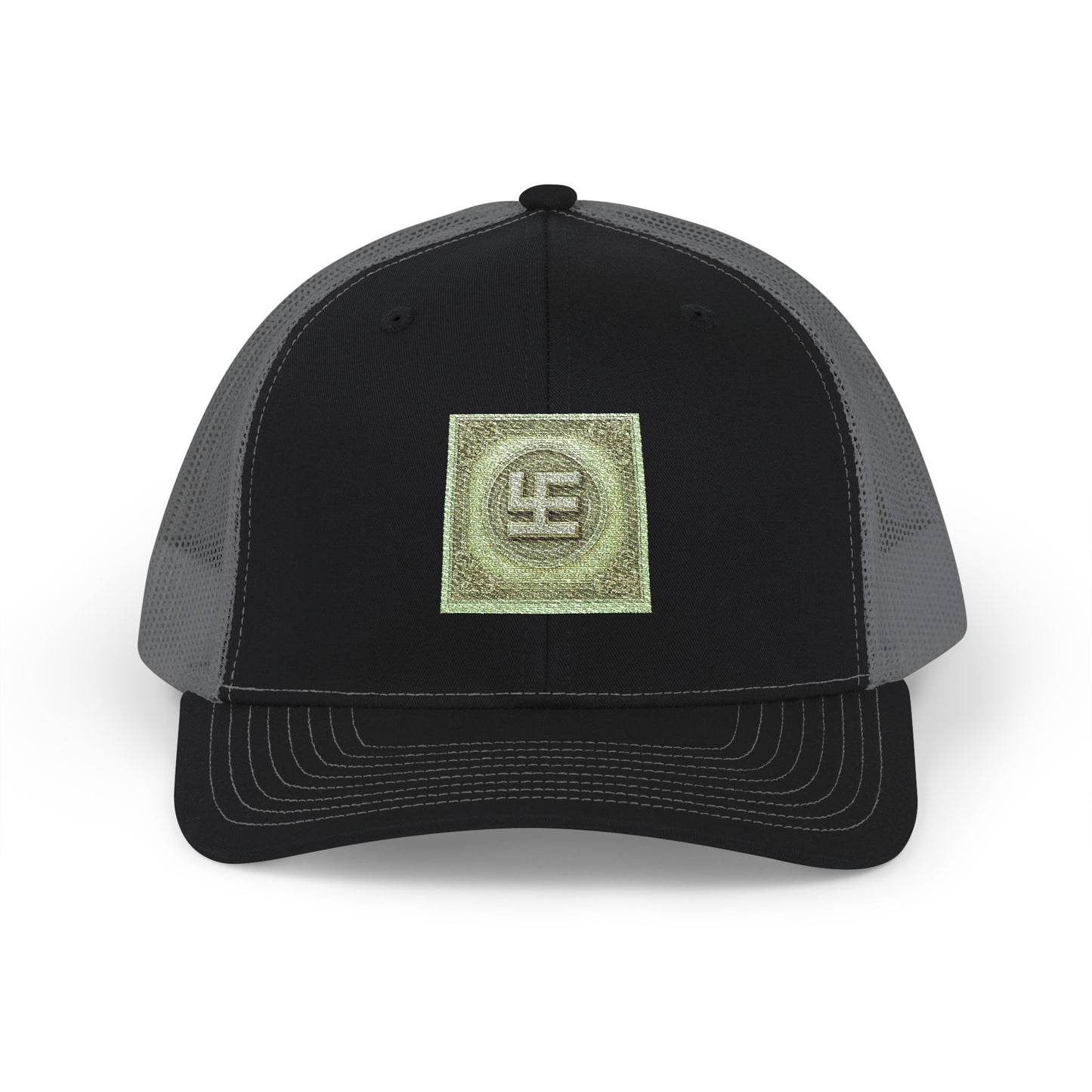 Swasticoin Sparkling Embroidered Snapback Trucker Cap, Stylish Outdoor Hat, Unique Gift for Holidays, Casual Wear, Fashion Accessory