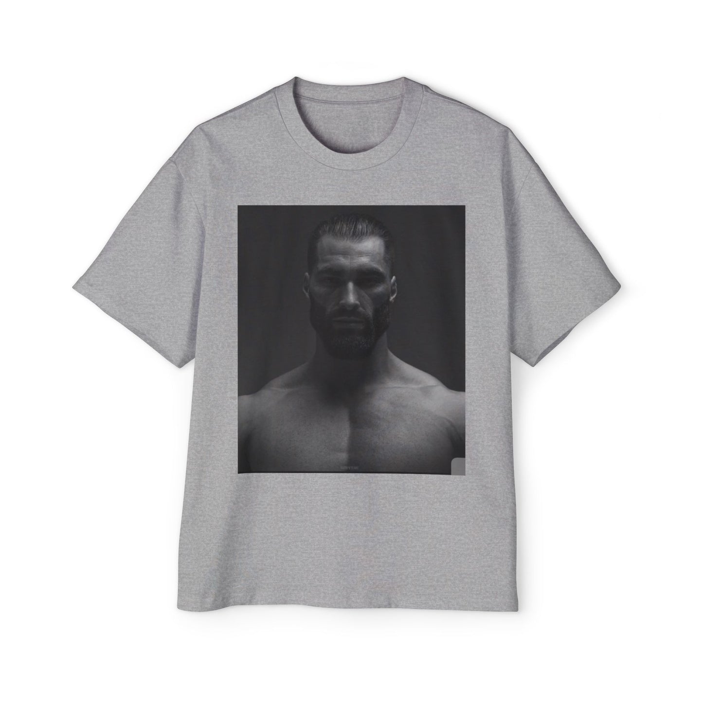 GIGA Stylish Men's Oversized Tee for Comfort Lovers, Casual Wear, Street Style, Gift for Him, Trendy Tee with Gigachad Design