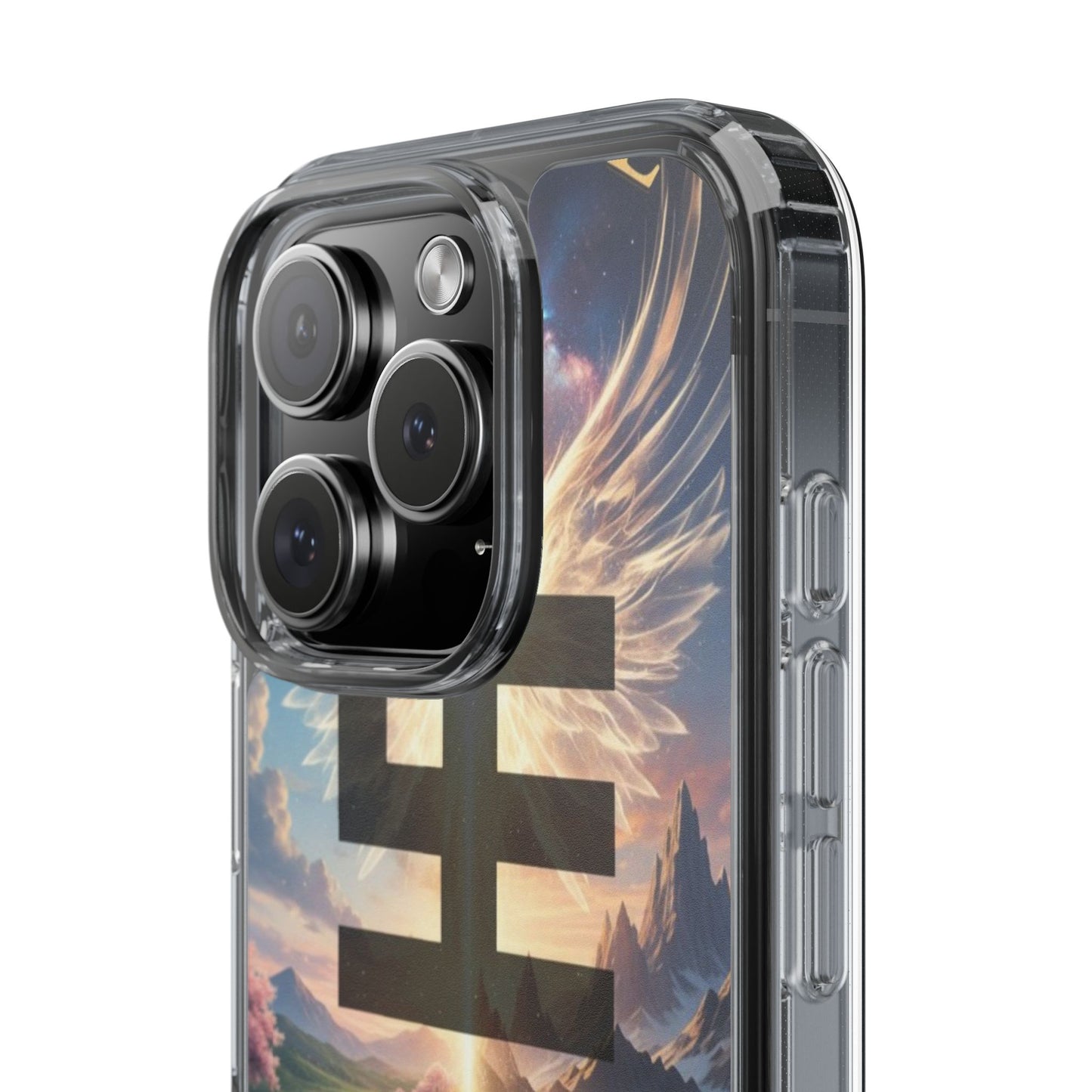 Swasticoin Peaceful Clear Phone Cases, Phone Accessories, Minimalist Design, Nature Lover Gifts, Transparent Phone Cover, Unique Art Case