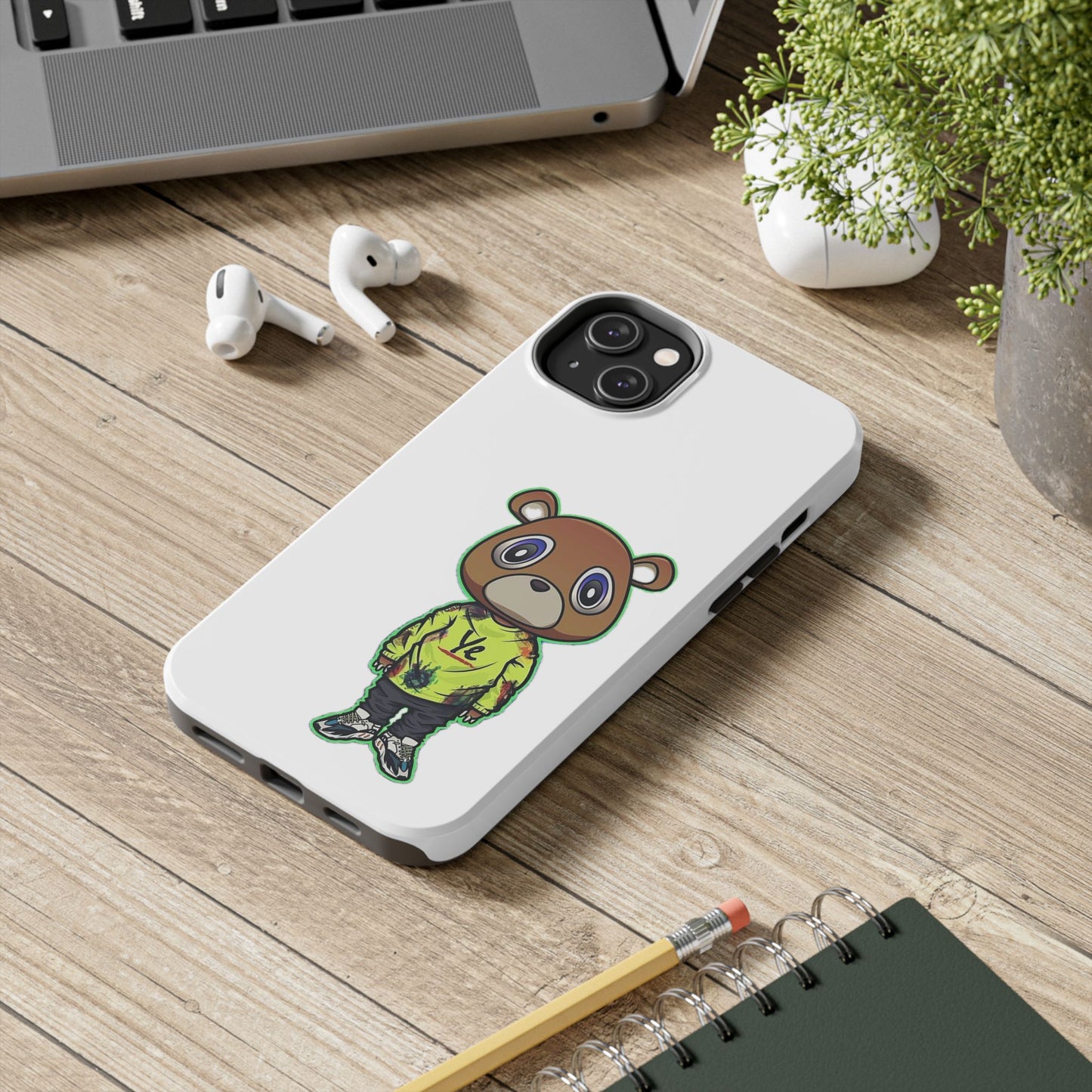 Ye Bear Tough Phone Cases with Cartoon Design - Unique Phone Cover, Durable Mobile Case, Cool Gift for Teens, Fun Accessory for Everyday Use