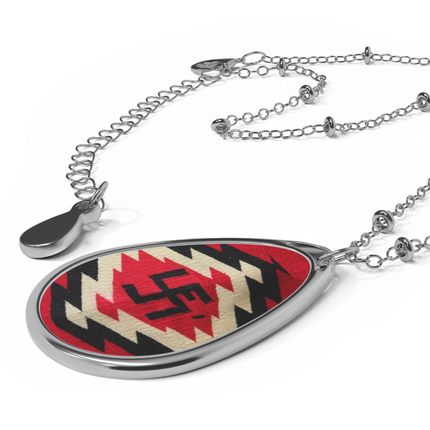 Ye-I The Whirling Log. Ethnic Oval Necklace, Bohemian Jewelry, Unique Gift, Festival Accessory, Personalized Style, Handmade Pendant