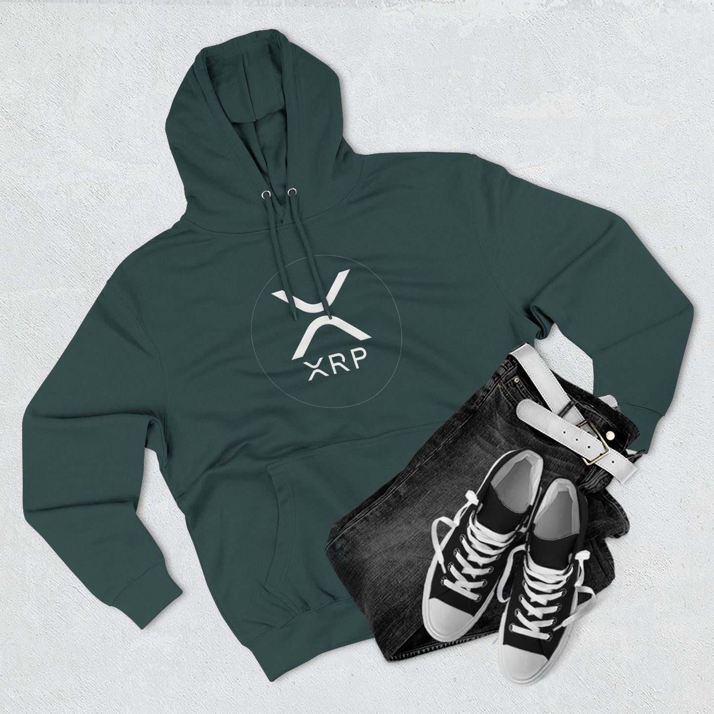 XRP Cozy Three-Panel Fleece Hoodie for Relaxed Casual Style, Perfect for Lounging, Gifting, Everyday Wear, and Cozy Nights