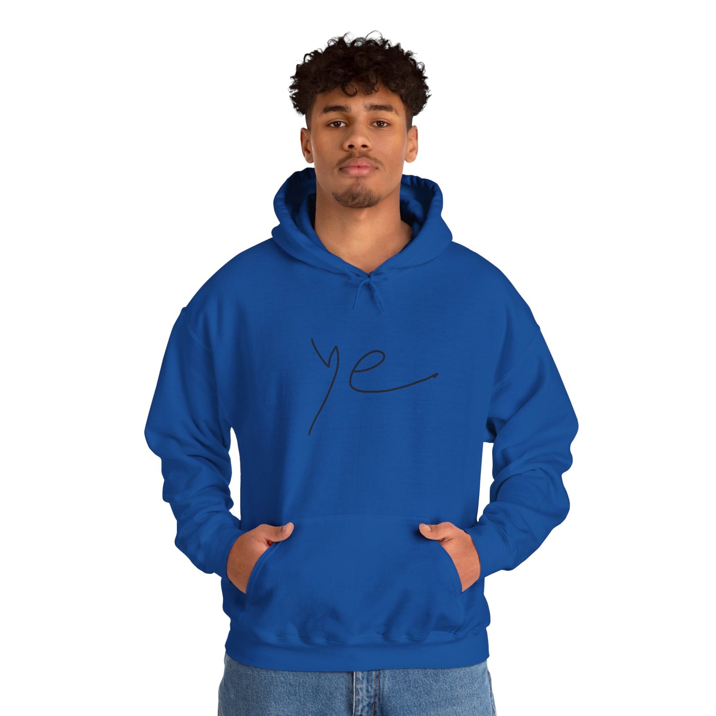 Ye 7BN Minimalist Unisex Hooded Sweatshirt, Casual Streetwear, Gift for Fans, Cozy Layering, Everyday Style, Unique Graphic Hoodie