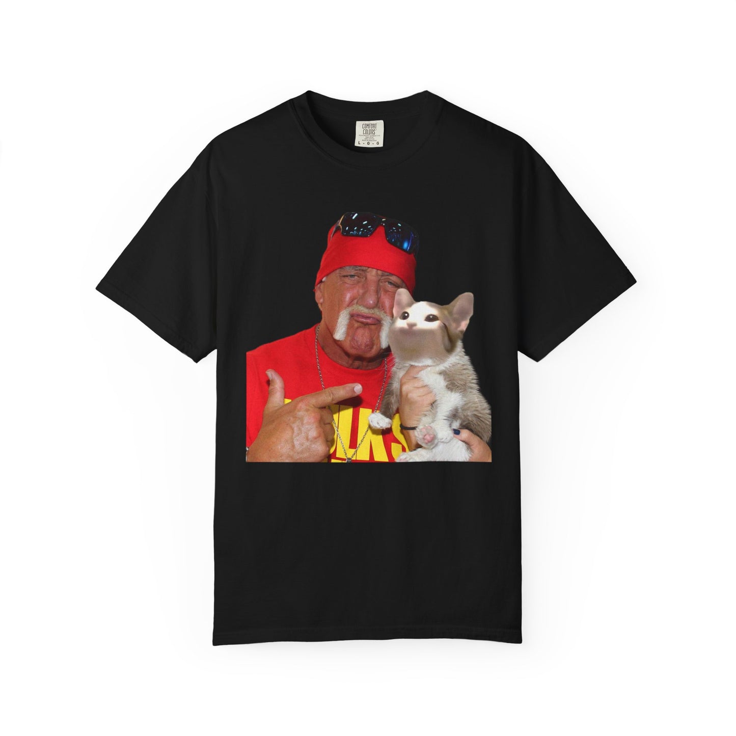 POPCAT Hilarious Unisex T-Shirt: Perfect for Dads, Pet Lovers, Gifts, Funny Apparel, Casual Wear, Cat Lovers