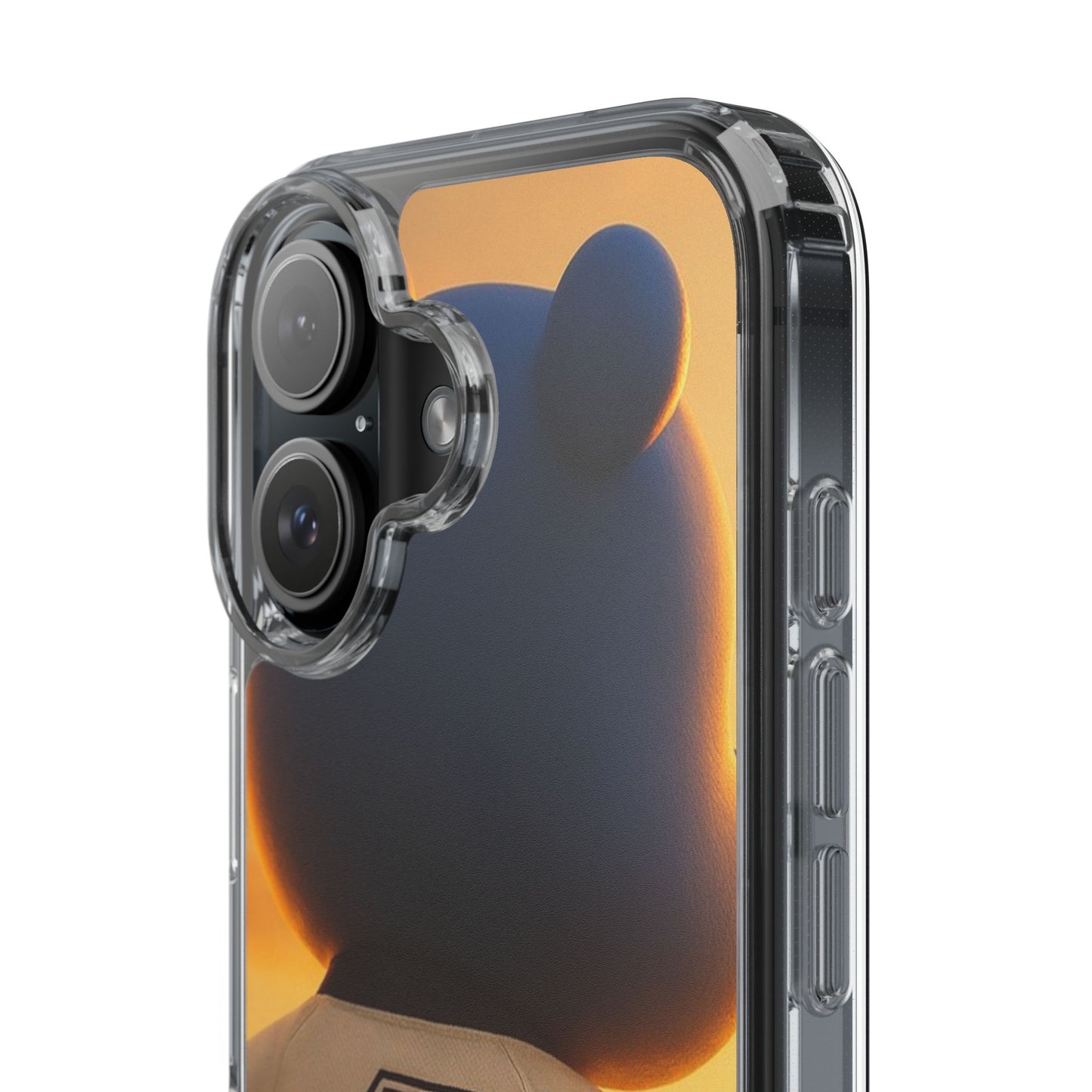 4NBT Trillion Bear Clear Phone Case, Aesthetic Phone Cover, Unique Gift for Animal Lovers, Stylish iPhone Accessory, Perfect for Birthdays