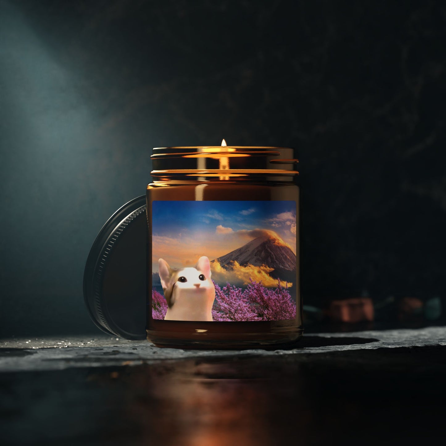 POPCAT Charming Scented Soy Candle, Cozy Ambiance, Candle Gift, Home Decor, Relaxation, Aromatherapy