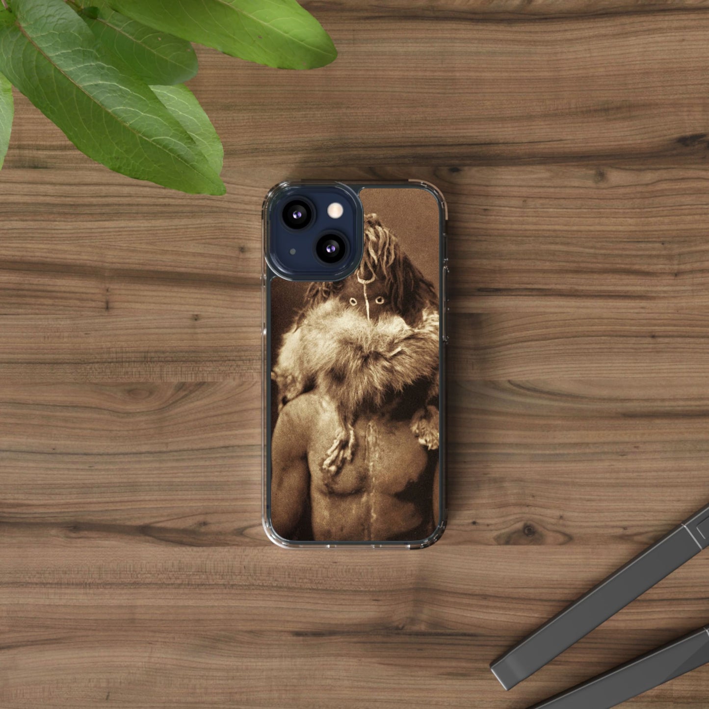 Yei Vintage Art Phone Case, Clear Case, Unique Gift for Art Lovers, Bohemian Style, Customizable Phone Cover, Trendy Accessories