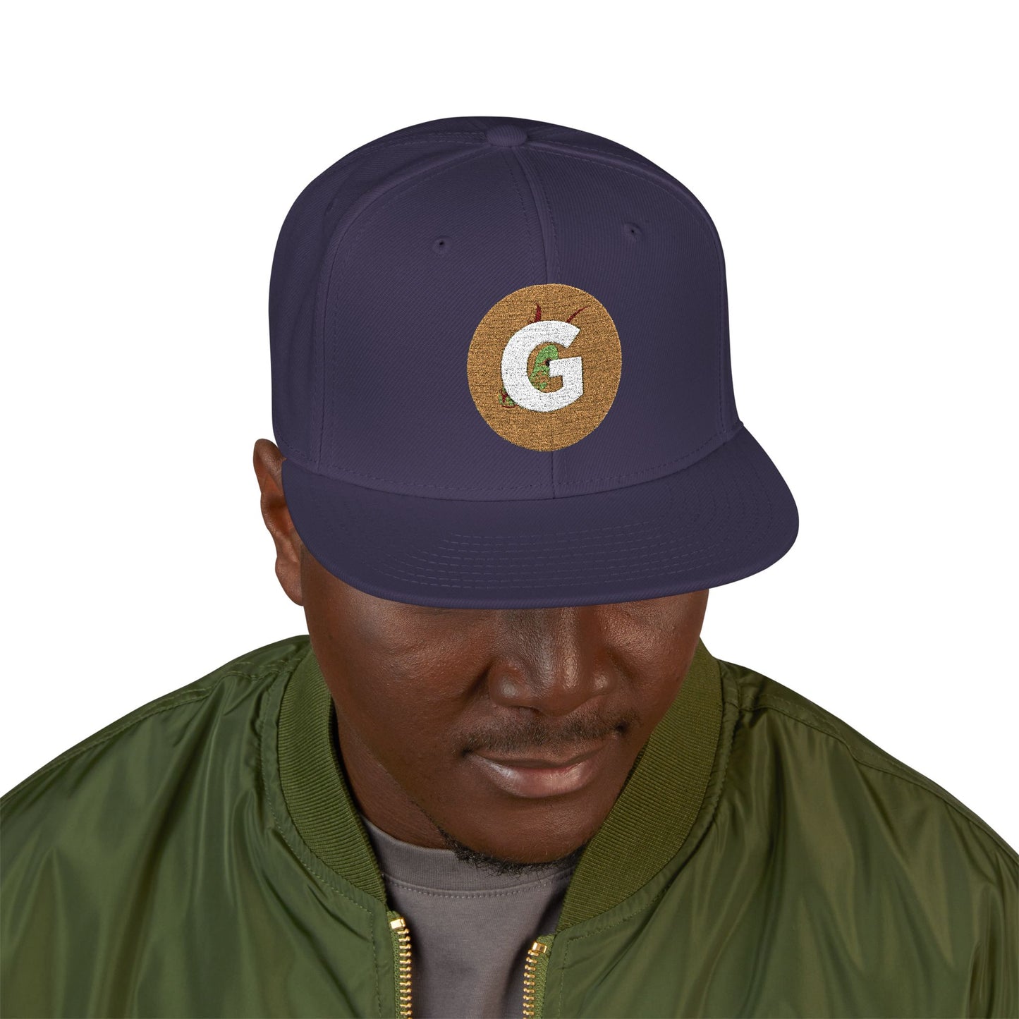 Custom Goat Embroidered Snapback Cap, Trendy Hat, Streetwear Accessory, Gift for Him, Casual Headwear, Sports Cap, Logo Hat