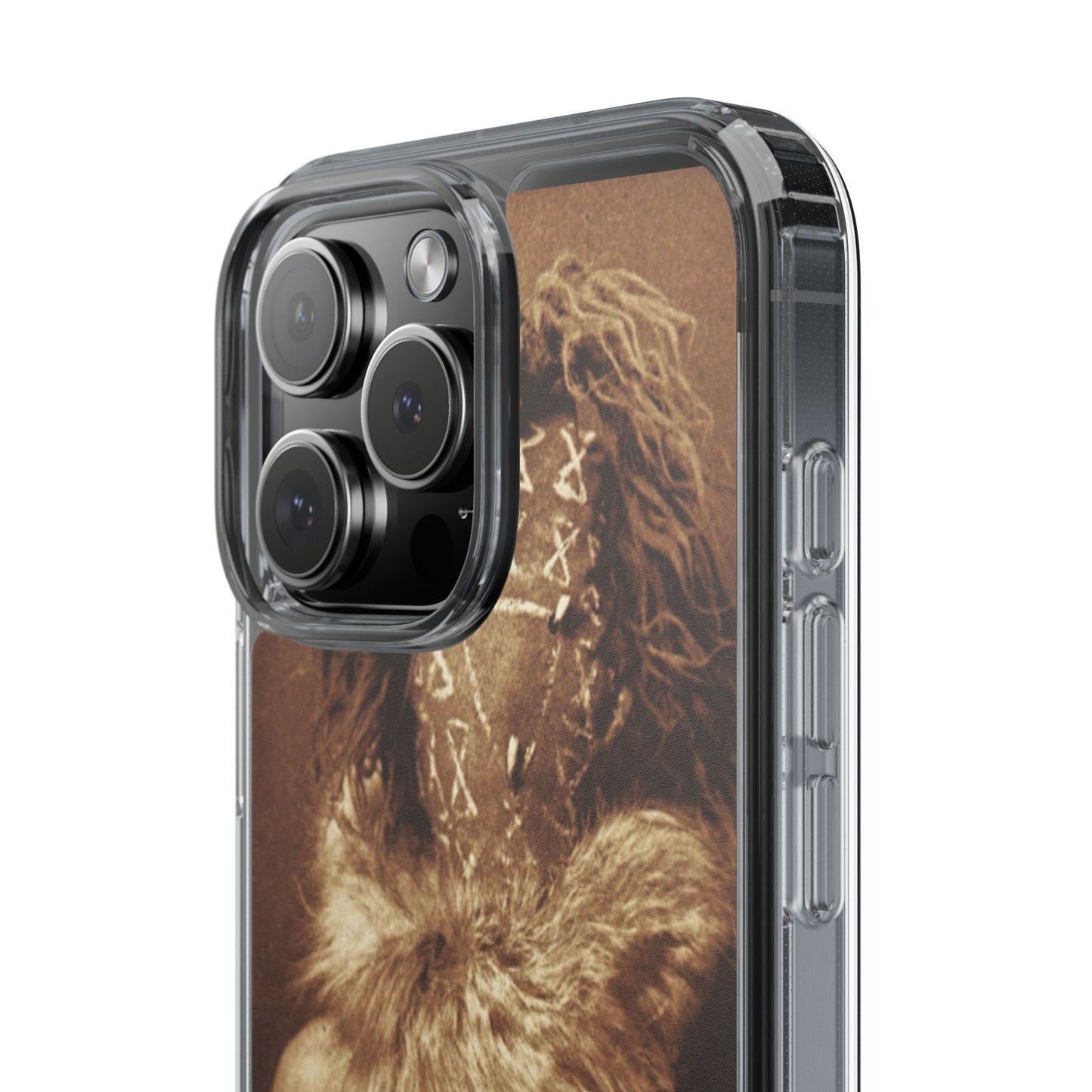 Yei Artistic Clear Phone Case for Unique Expression, Phone Accessories, Nature Lovers, Boho Style, Gift for Him/Her