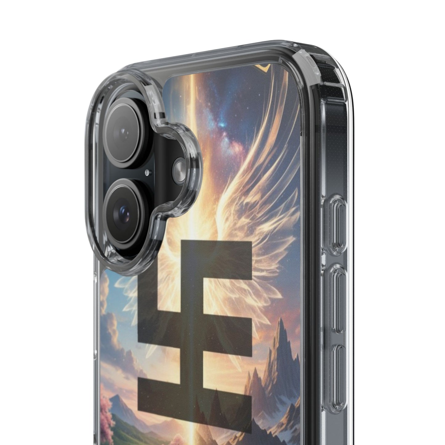 Swasticoin Peaceful Clear Phone Cases, Phone Accessories, Minimalist Design, Nature Lover Gifts, Transparent Phone Cover, Unique Art Case