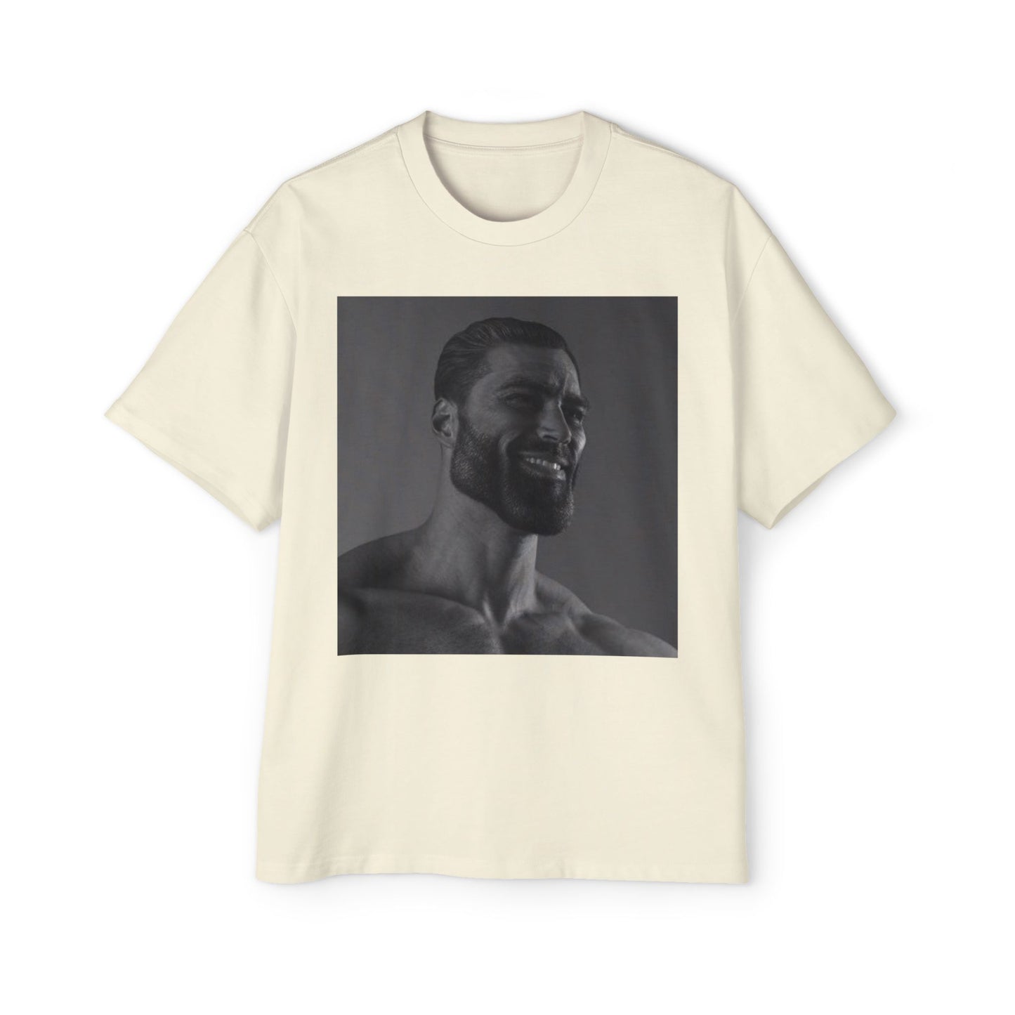 GIGA Men's Heavy Oversized Tee | Casual Streetwear Shirt, Graphic Tee, Gift for Him, Unisex Style, Trendy Apparel