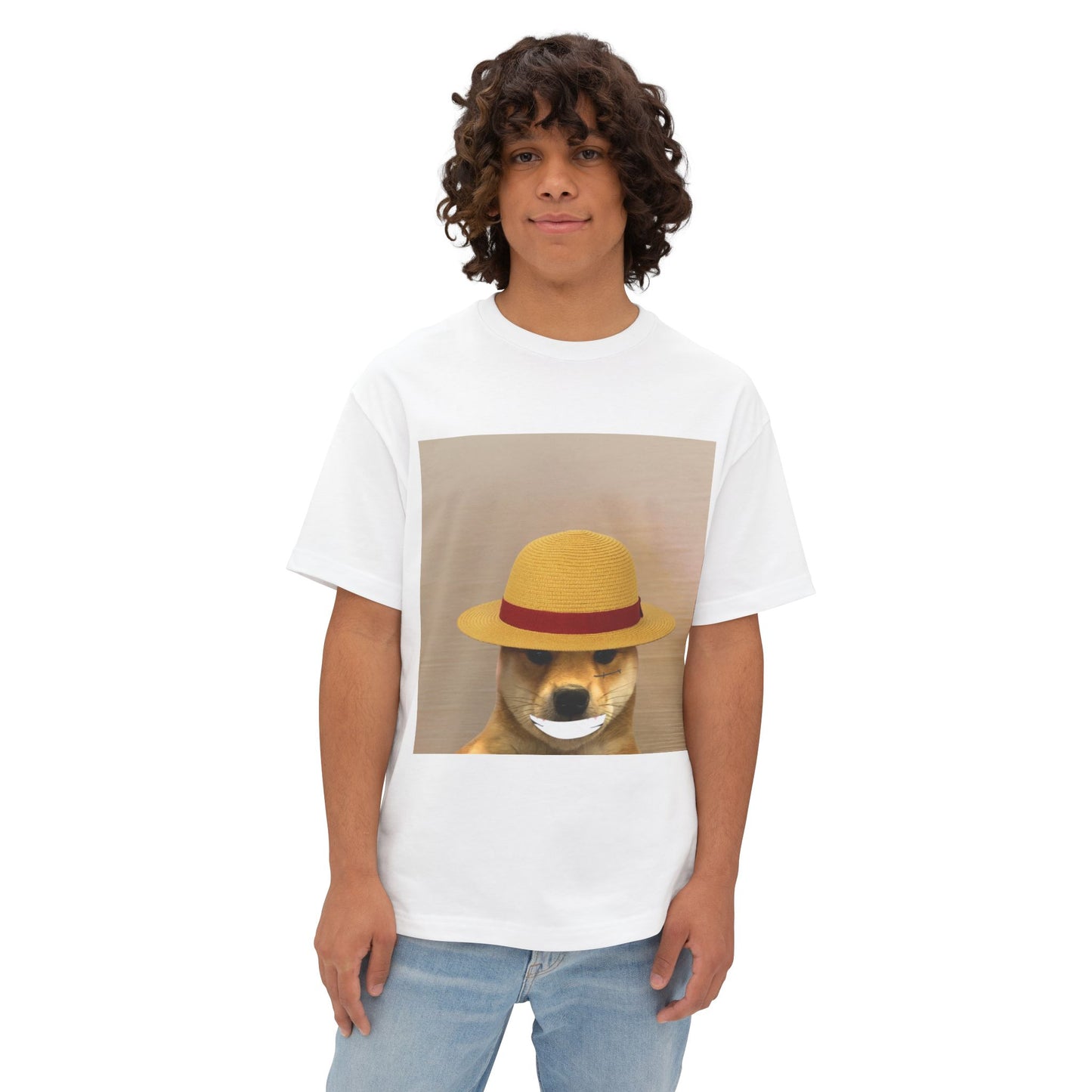 WIF One Piece Oversized Tee, Unisex Graphic Tee, Funny Dog Shirt, Casual Wear, Gift for Dog Lovers, Cute Animal Art