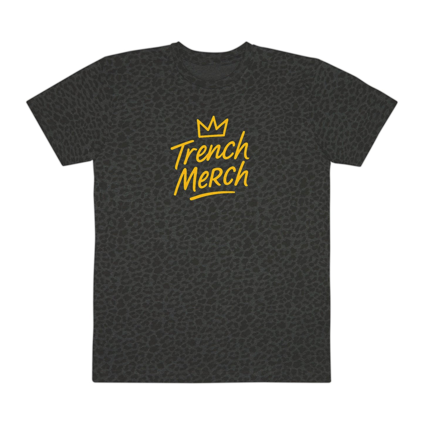Trench Merch Crown Leopard Print Tee, Casual Statement Shirt, Urban Fashion Top, Gift for Him, Everyday Wear
