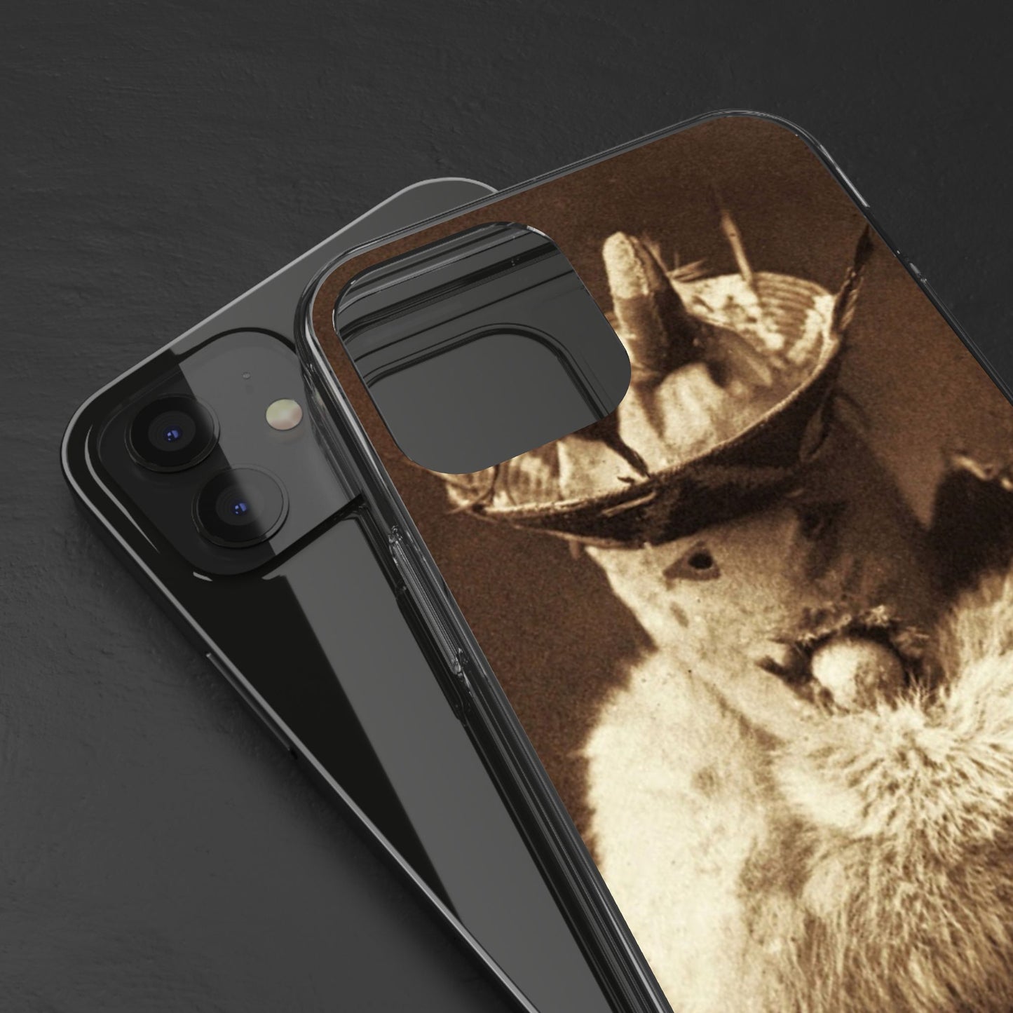Yei Vintage Cat Photography Phone Case, Clear Cases, Unique Gift for Cat Lovers, Phone Accessory, Stylish Tech Gear, Animal Art