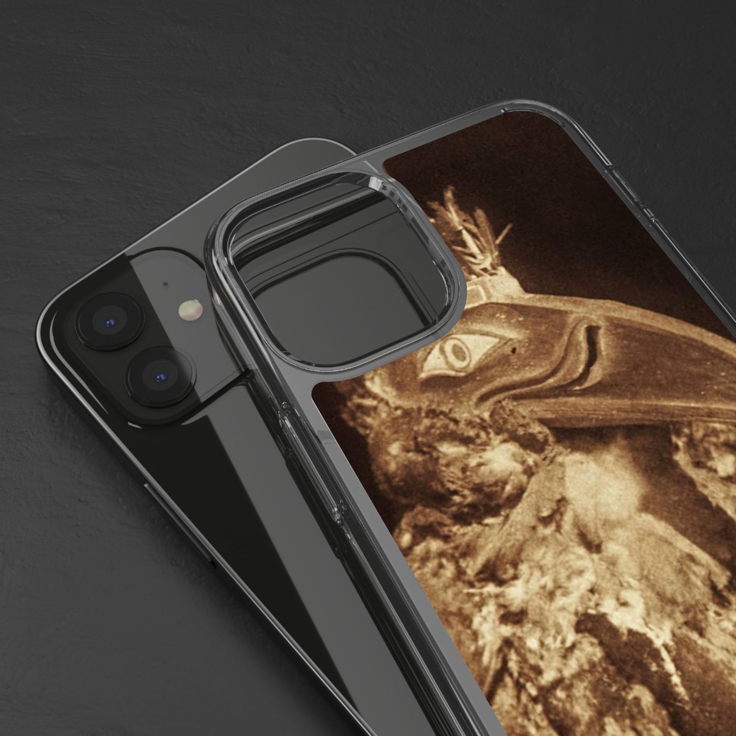 Yei Vintage Bird Design Clear Phone Case, Artistic Phone Accessories, Unique Gift for Nature Lovers, Eco-Friendly Tech Case, Stylish Protection